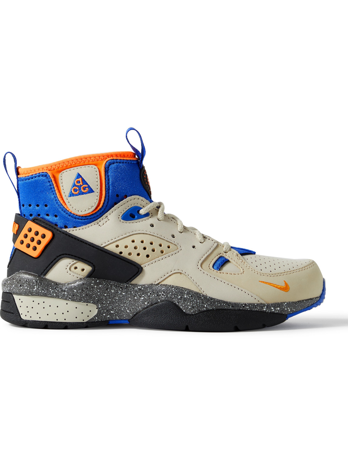 ACG Air Mowabb Suede, Neoprene and Rubber High-Top Sneakers
