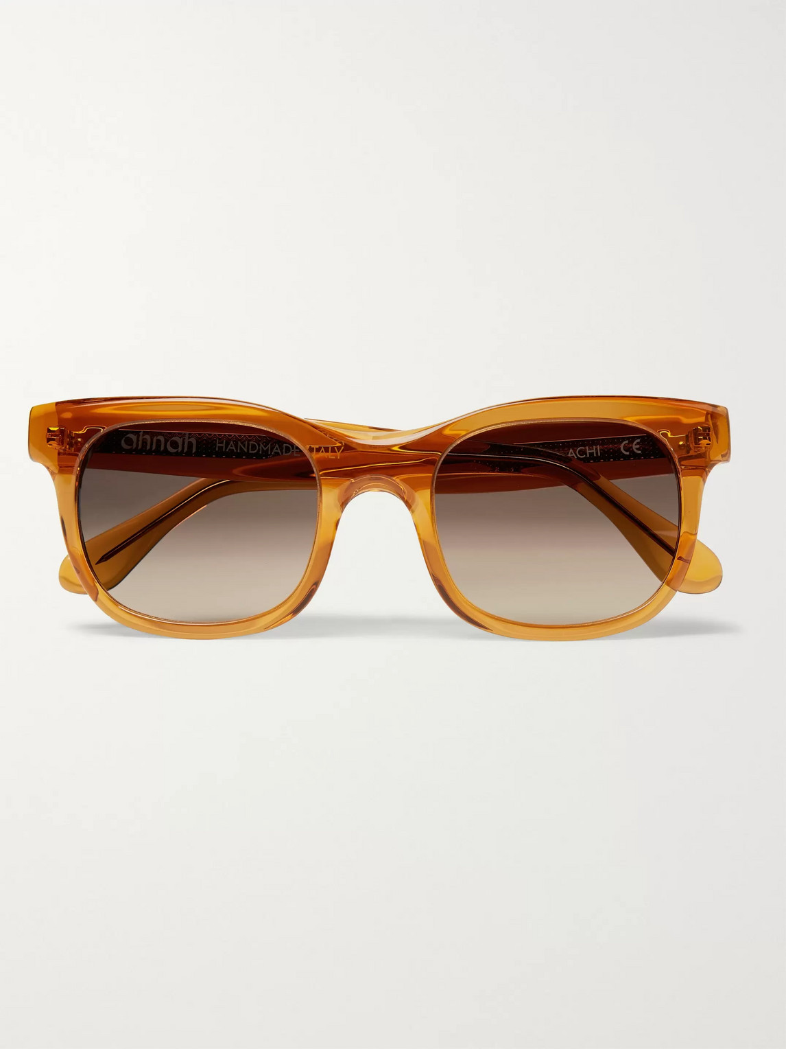 Ahnah Achi Square-frame Tortoiseshell Bio-acetate Sunglasses In Brown