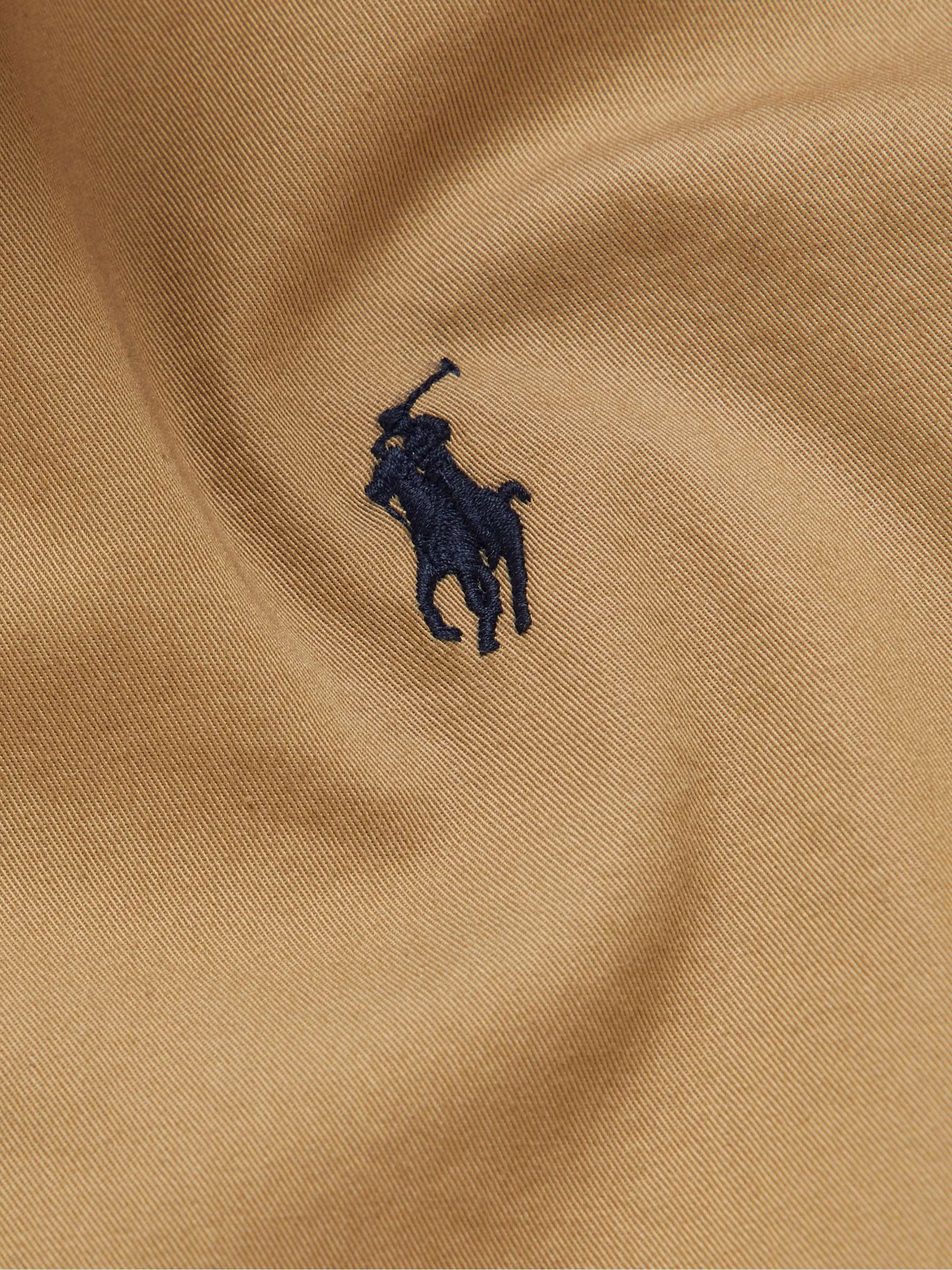 POLO RALPH LAUREN Logo-Embroidered Cotton-Twill Harrington Jacket