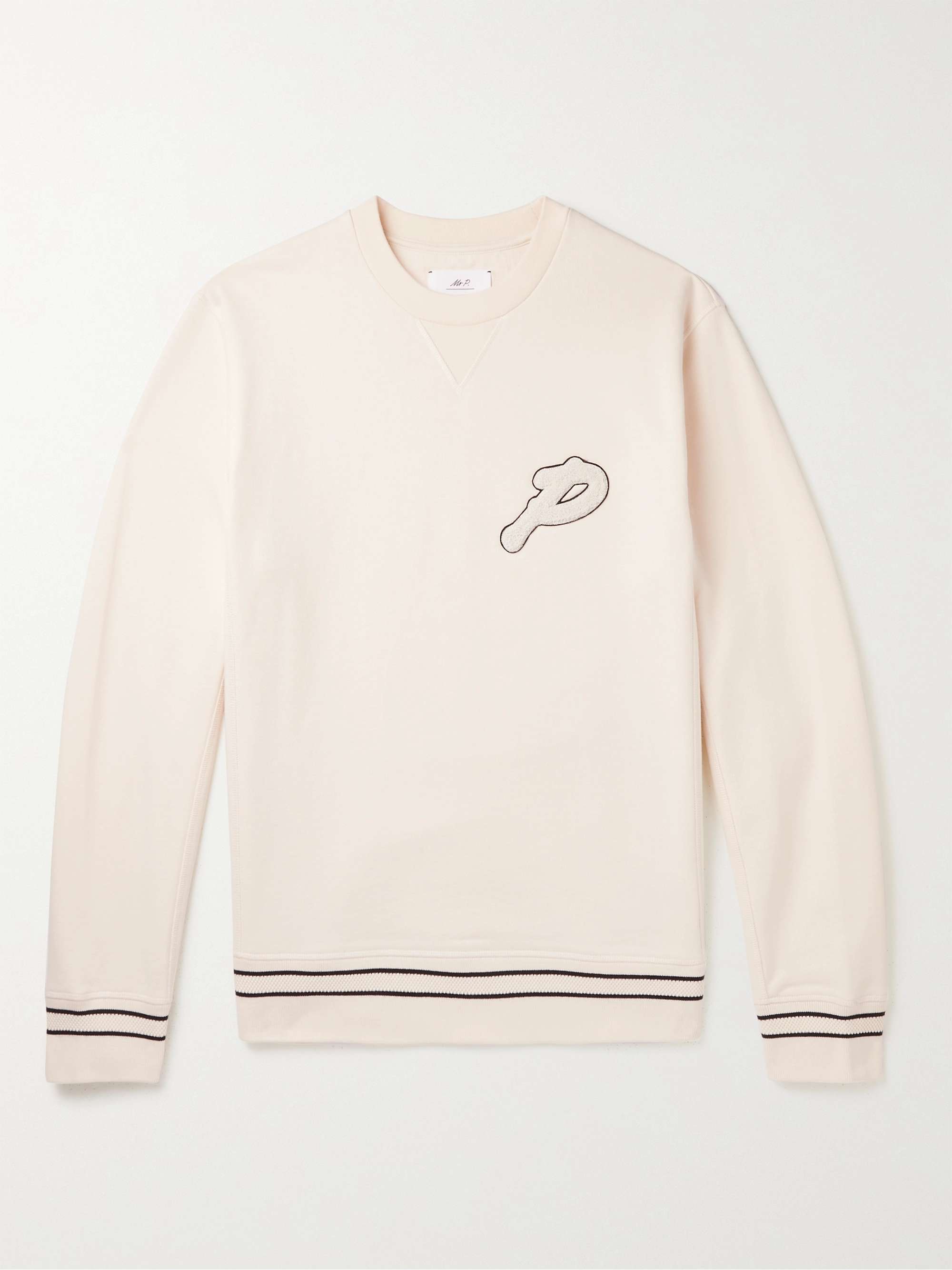 MR P. Logo-Appliquéd Cotton-Jersey Golf Sweatshirt