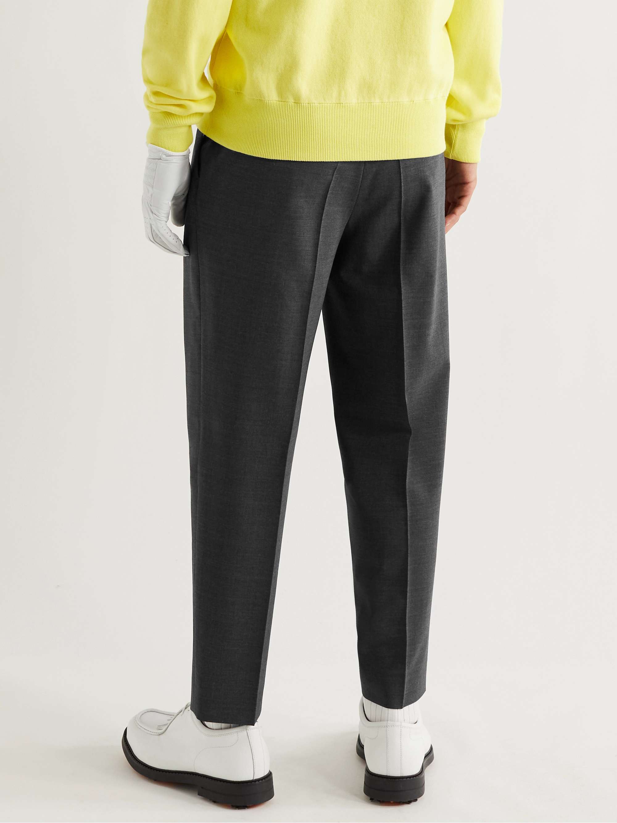 MR P. Tapered Pleated Stretch-Wool Golf Trousers