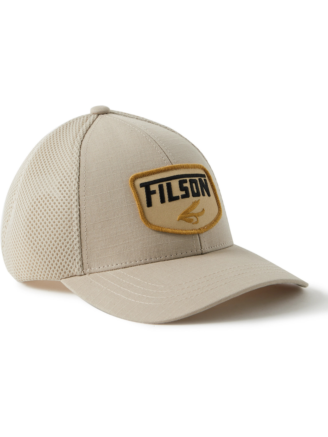Filson Logger Logo-appliquéd Mesh And Cotton-ripstop Baseball Cap In ...