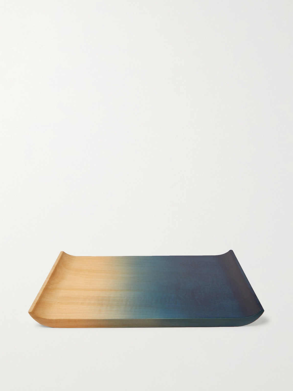 By Japan Aola Indigo-dyed Wood Sharing Plate In Blue
