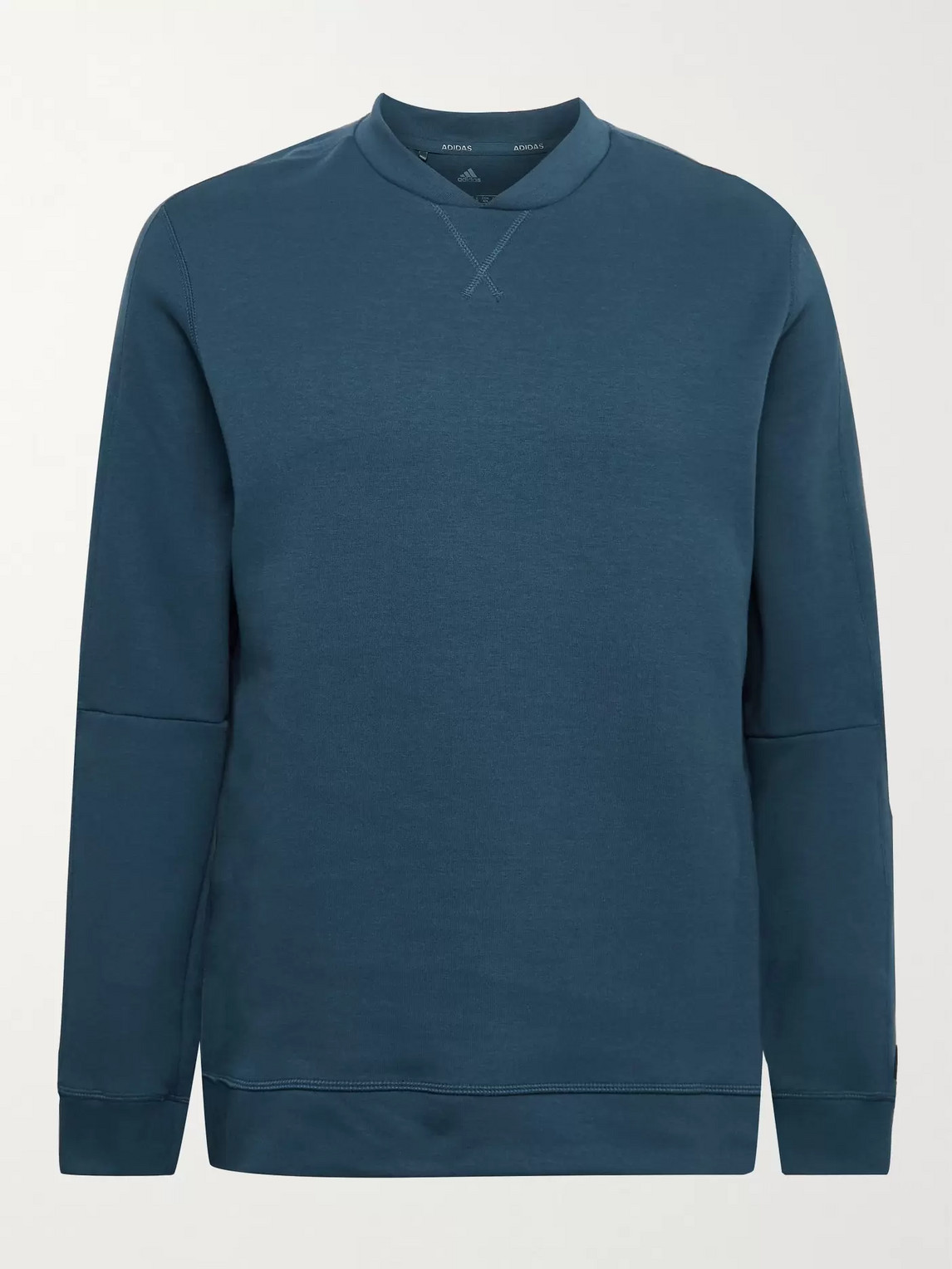 Adidas Golf Go-to Cotton-blend Jersey Golf Sweatshirt In Blue