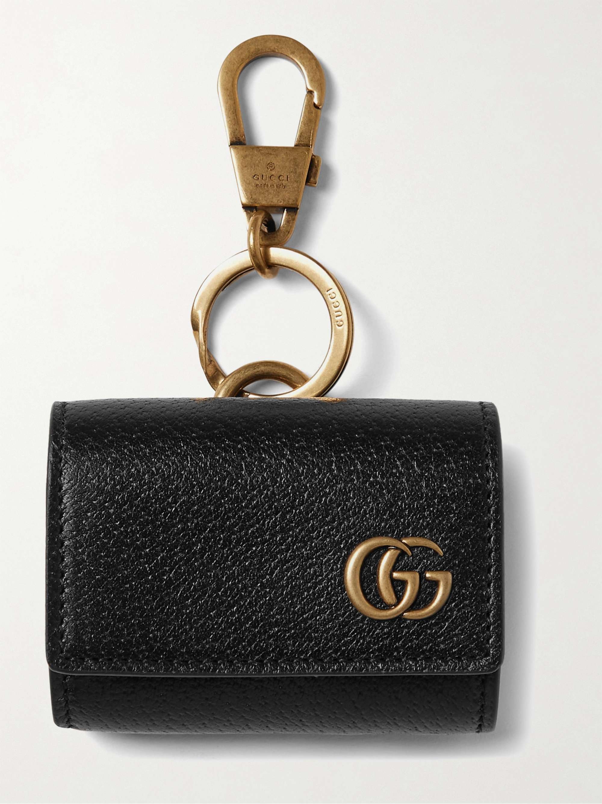 GUCCI GG Marmont Full-Grain Leather AirPods Case