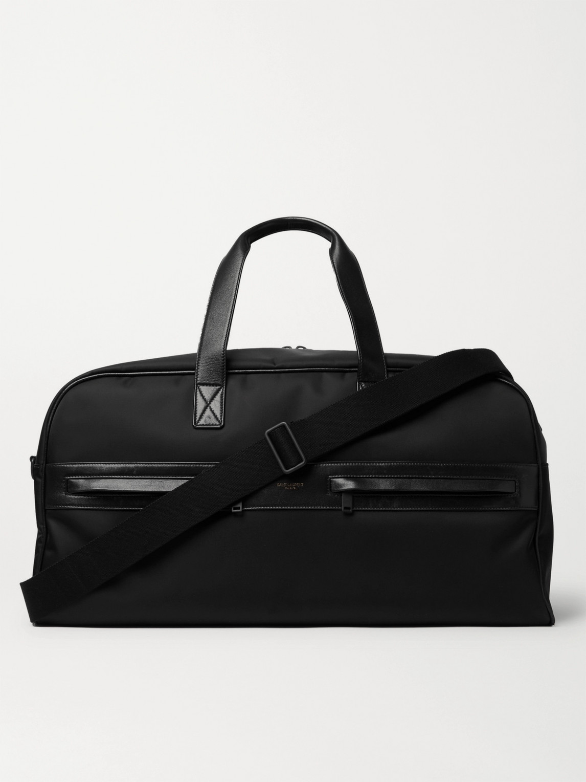 Camp Leather-Trimmed Shell Holdall