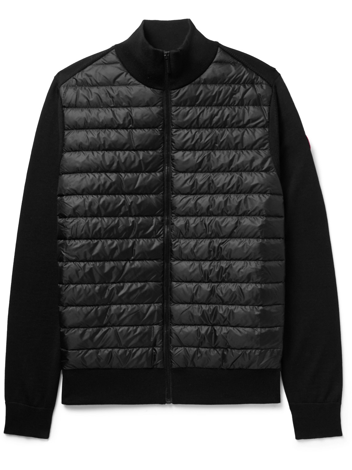 Canada Goose HyBridge Slim-Fit Quilted Down Nylon and Wool Jacket
