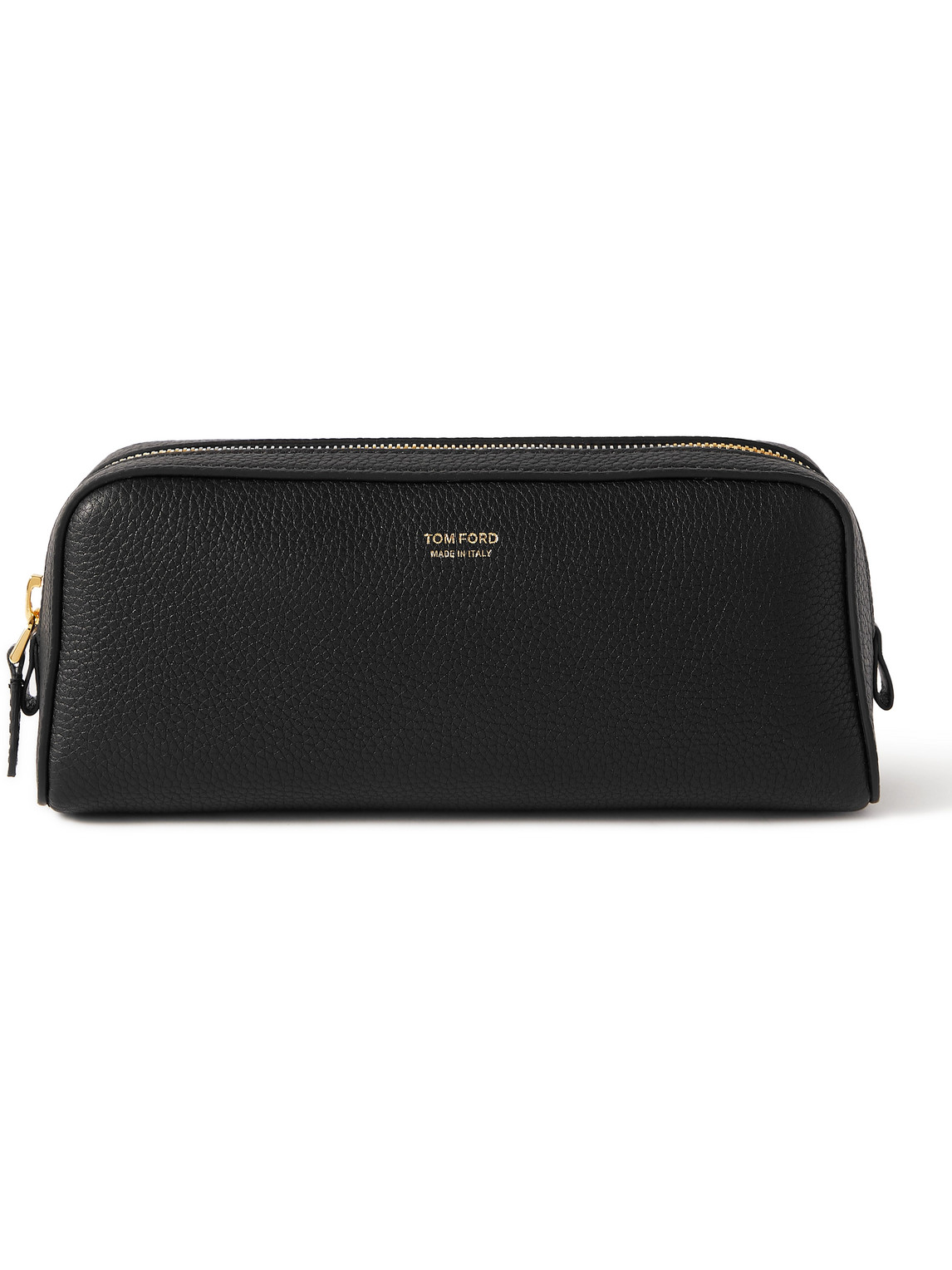 Mens Bags Toiletry bags and wash bags Tom Ford Full-grain Leather Wash Bag in Black for Men 