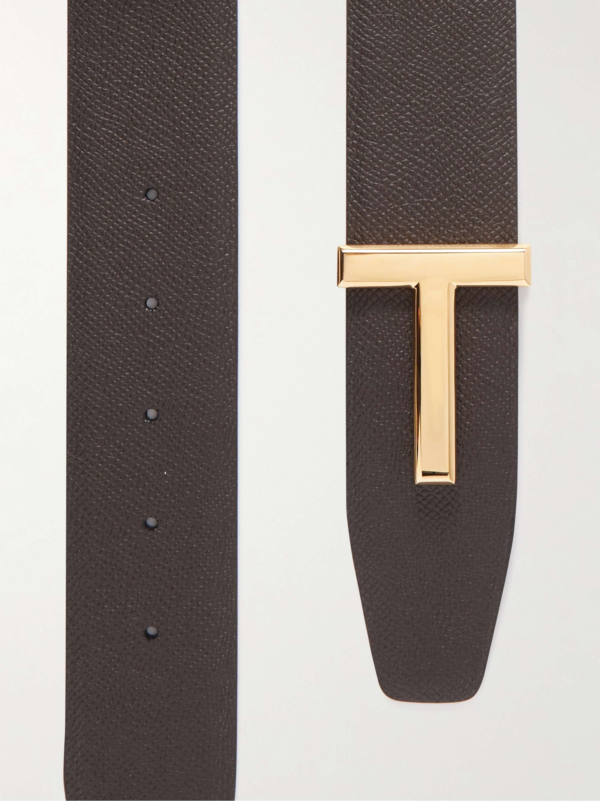 TOM FORD 4cm Reversible Full-Grain Leather Belt