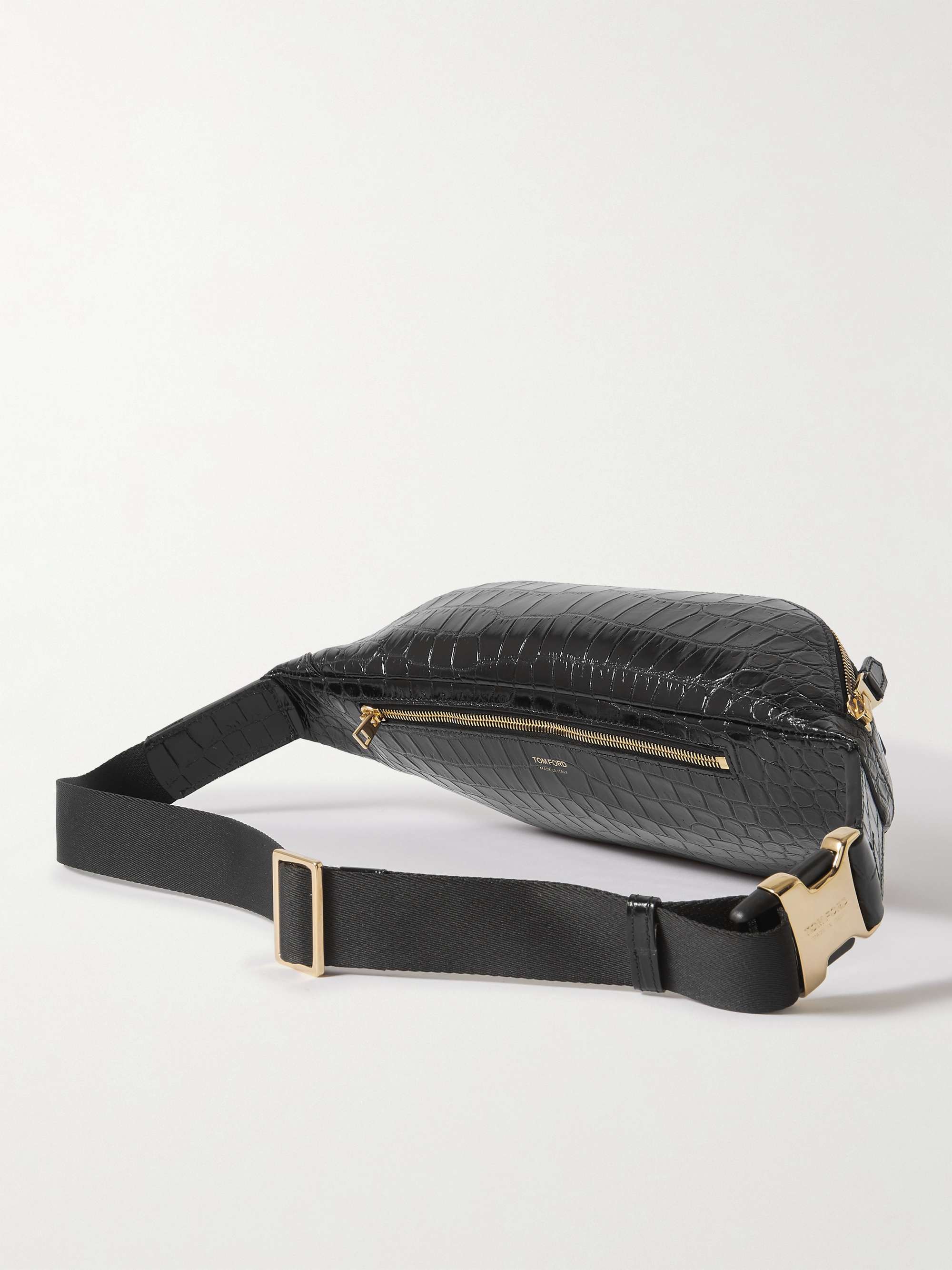 TOM FORD Buckley Croc-Effect Leather Belt Bag