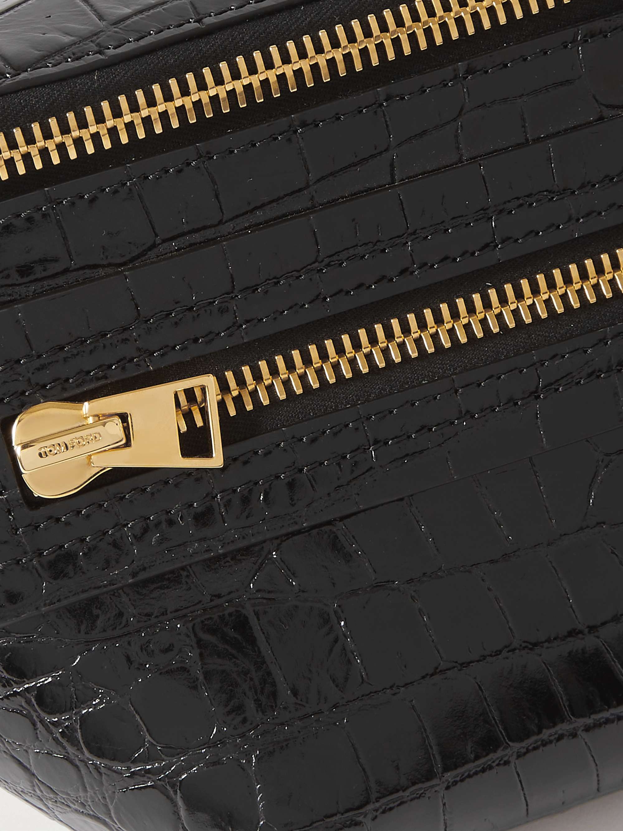 TOM FORD Buckley Croc-Effect Leather Belt Bag