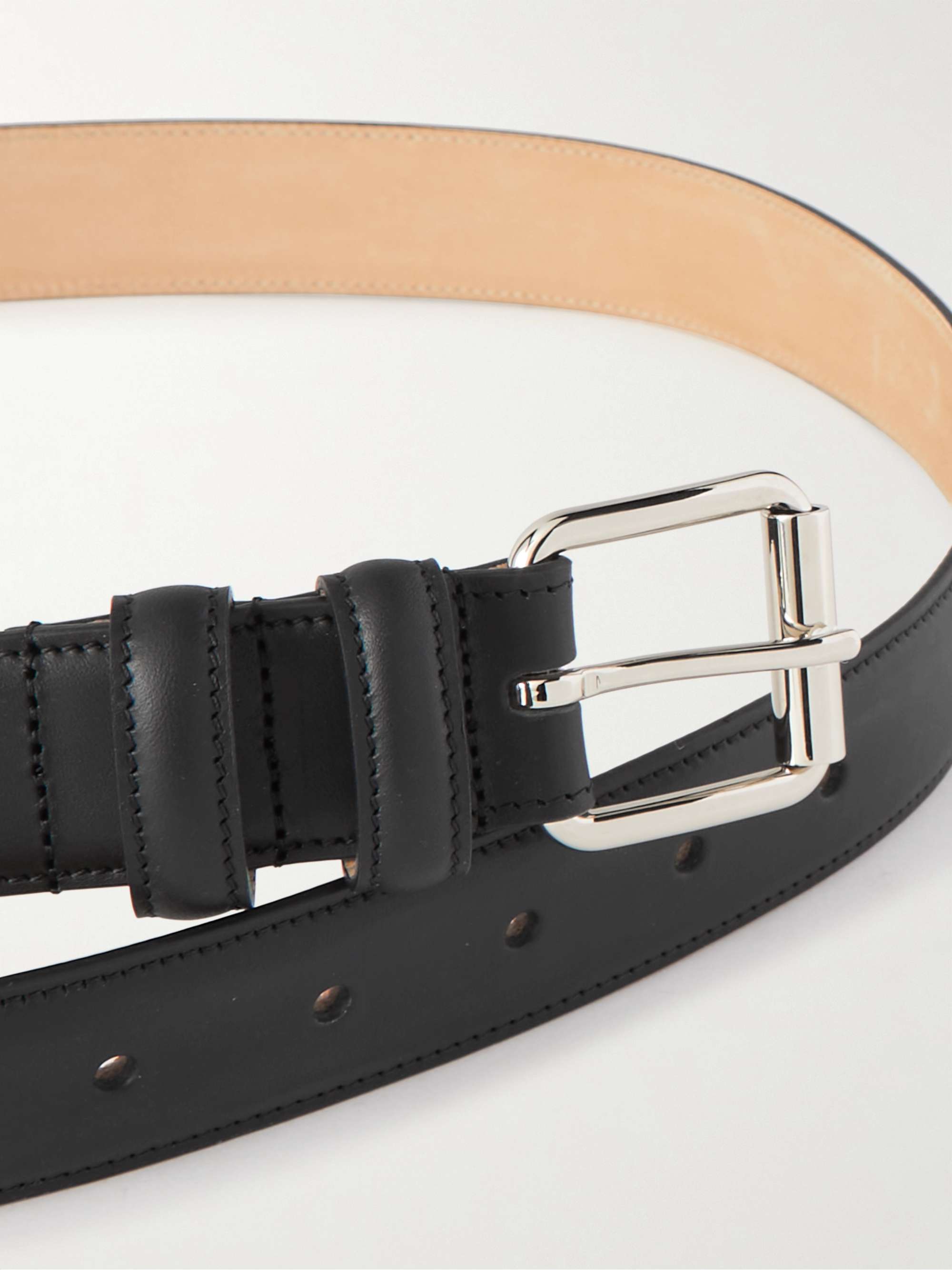 A.P.C. 3cm Paris Leather Belt