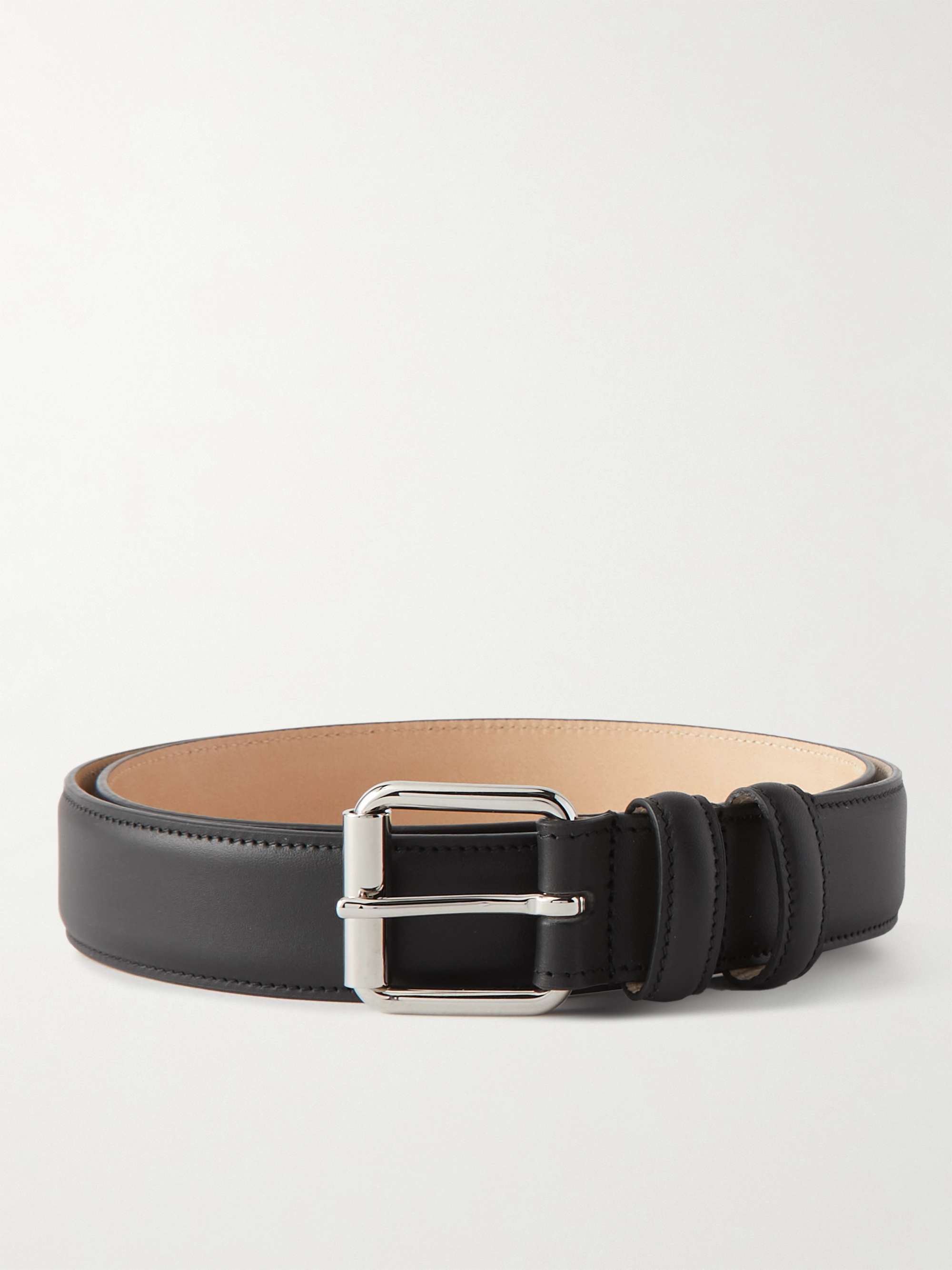 A.P.C. 3cm Paris Leather Belt