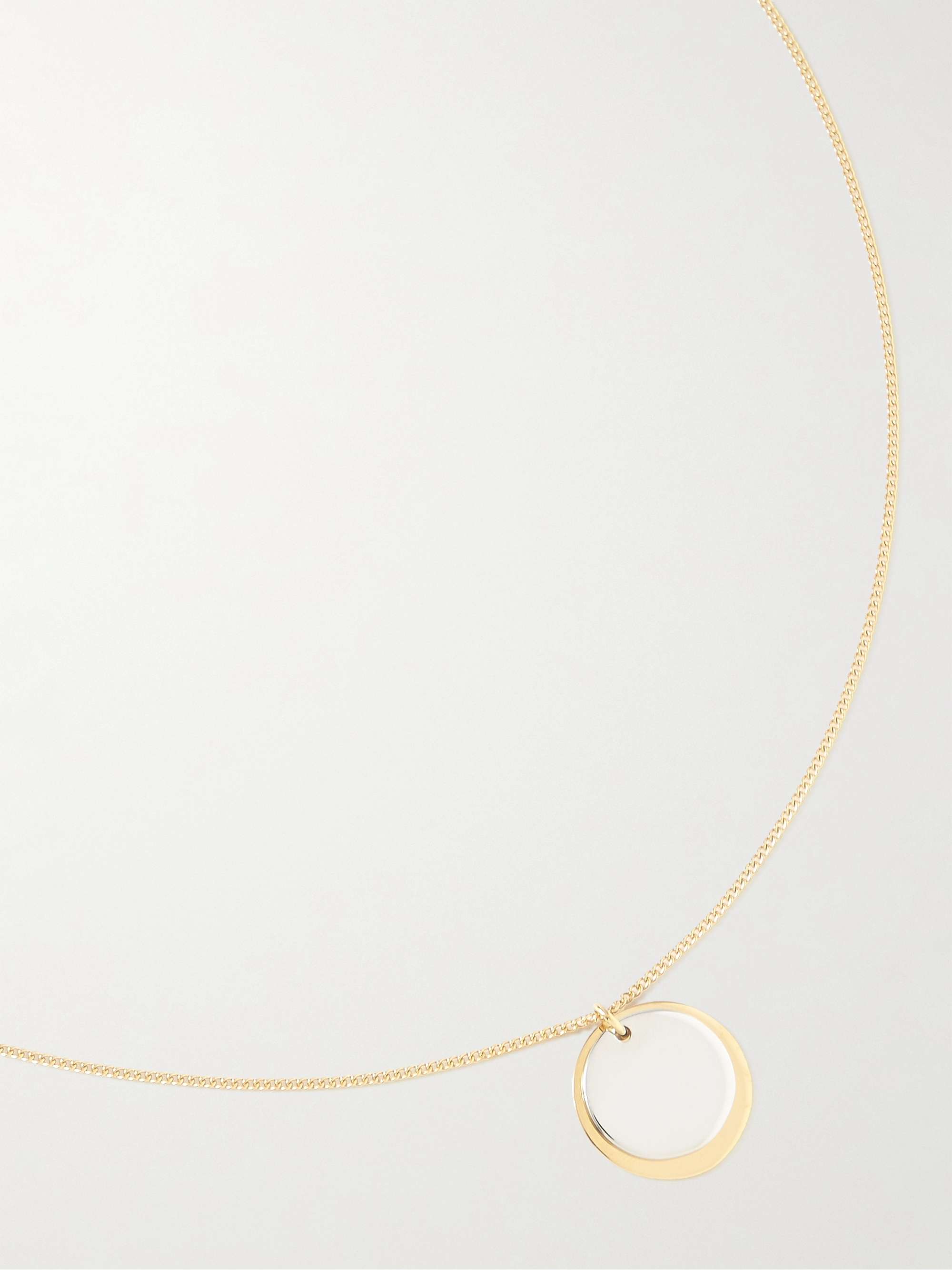 아페쎄 A.P.C. Eloi Gold- and Silver-Tone Pendant Necklace