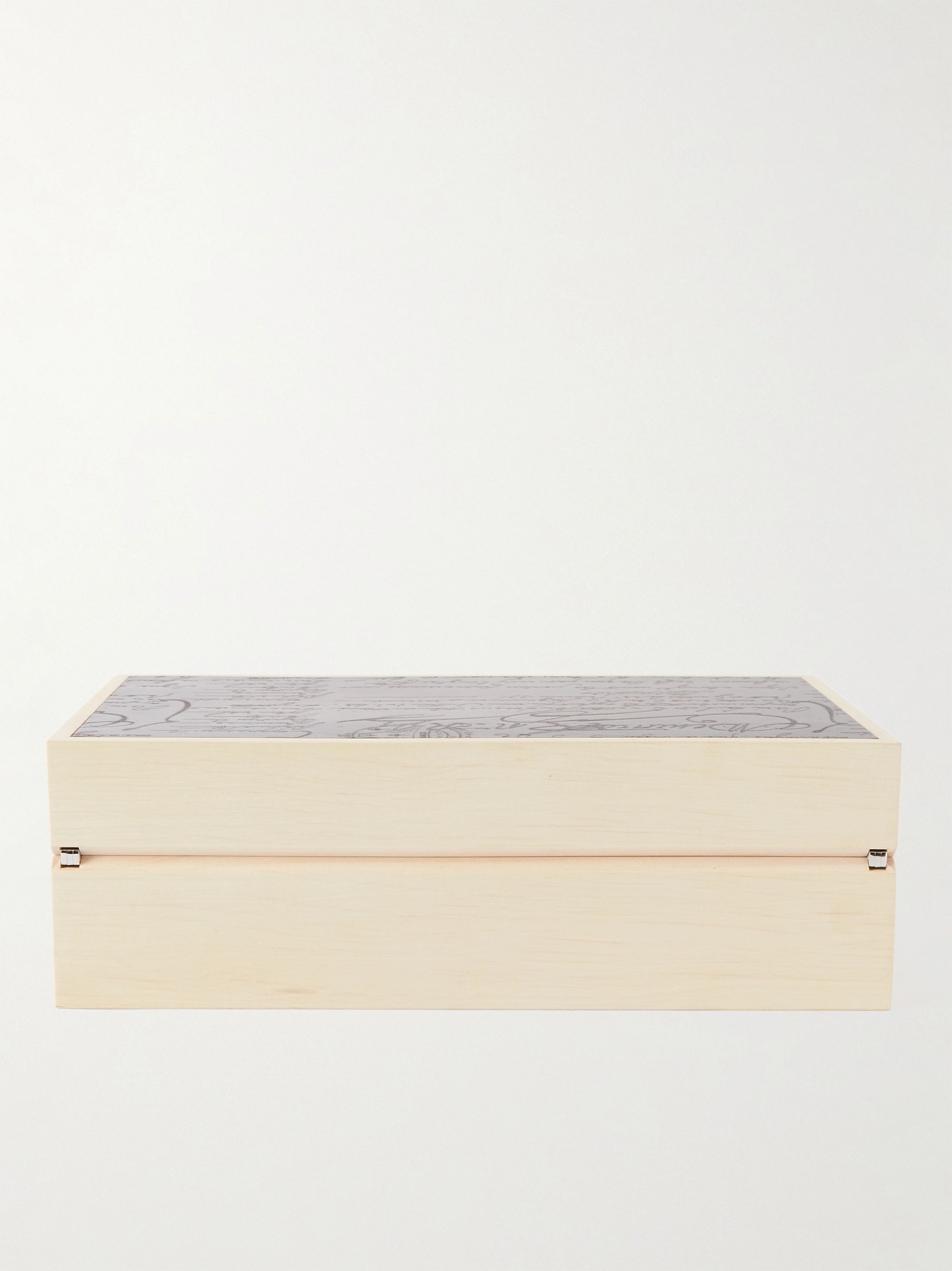 BERLUTI Scritto Leather-Trimmed Birch Wood Watch Box