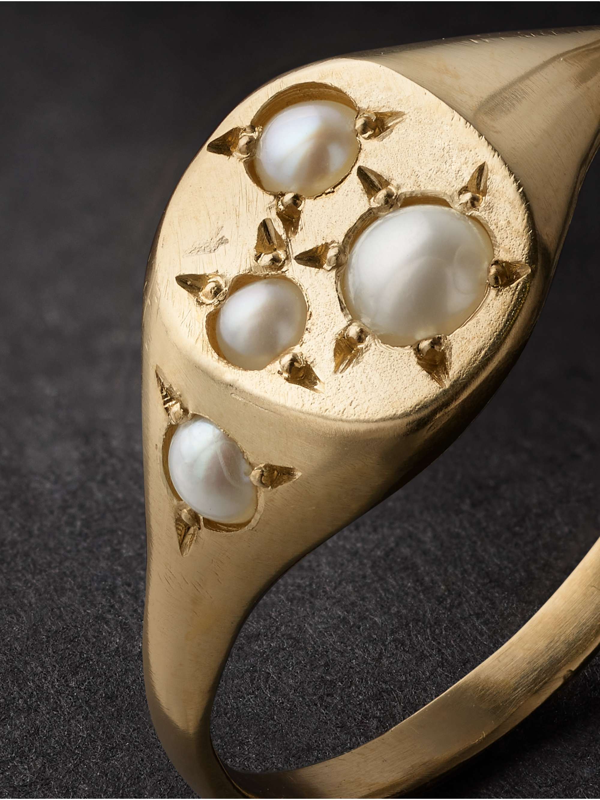 SEB BROWN Neapolitan Gold and Mother-of-Pearl Ring