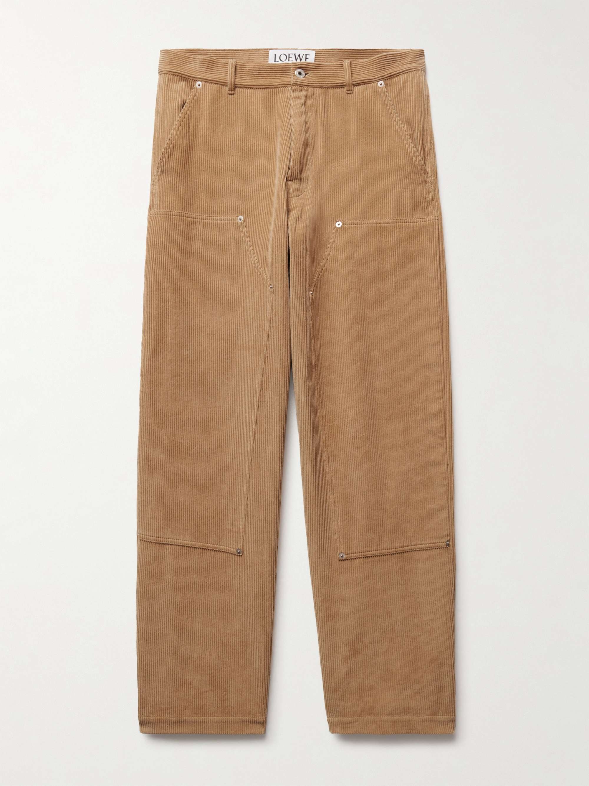 LOEWE Wide-Leg Cotton-Corduroy Trousers