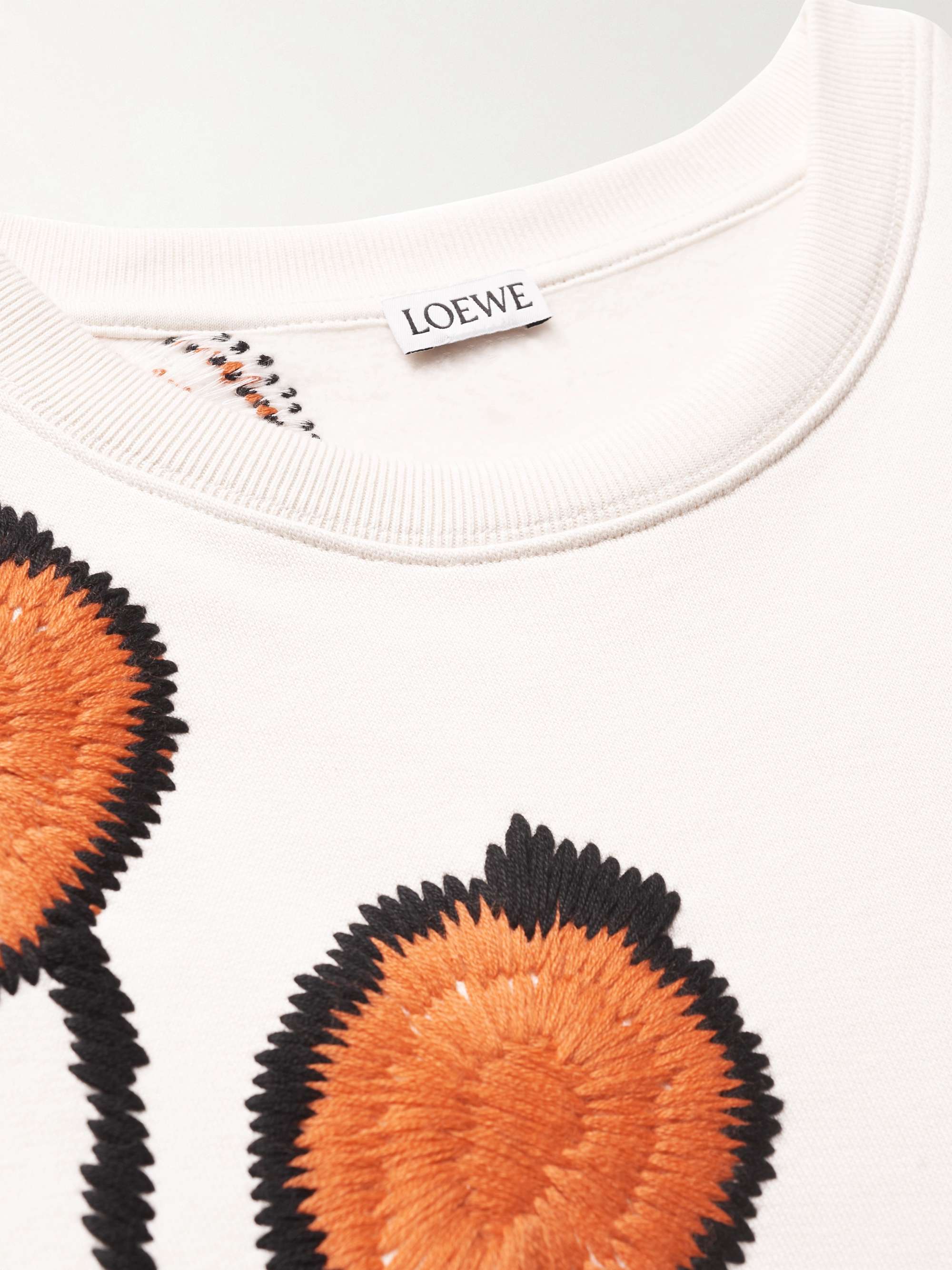 LOEWE Intarsia Cotton-Blend Sweater