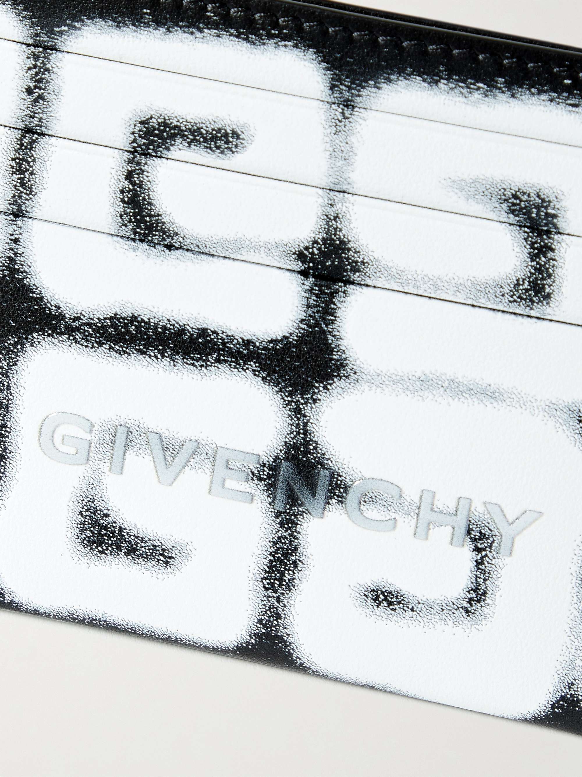 GIVENCHY Logo-Print Leather Cardholder