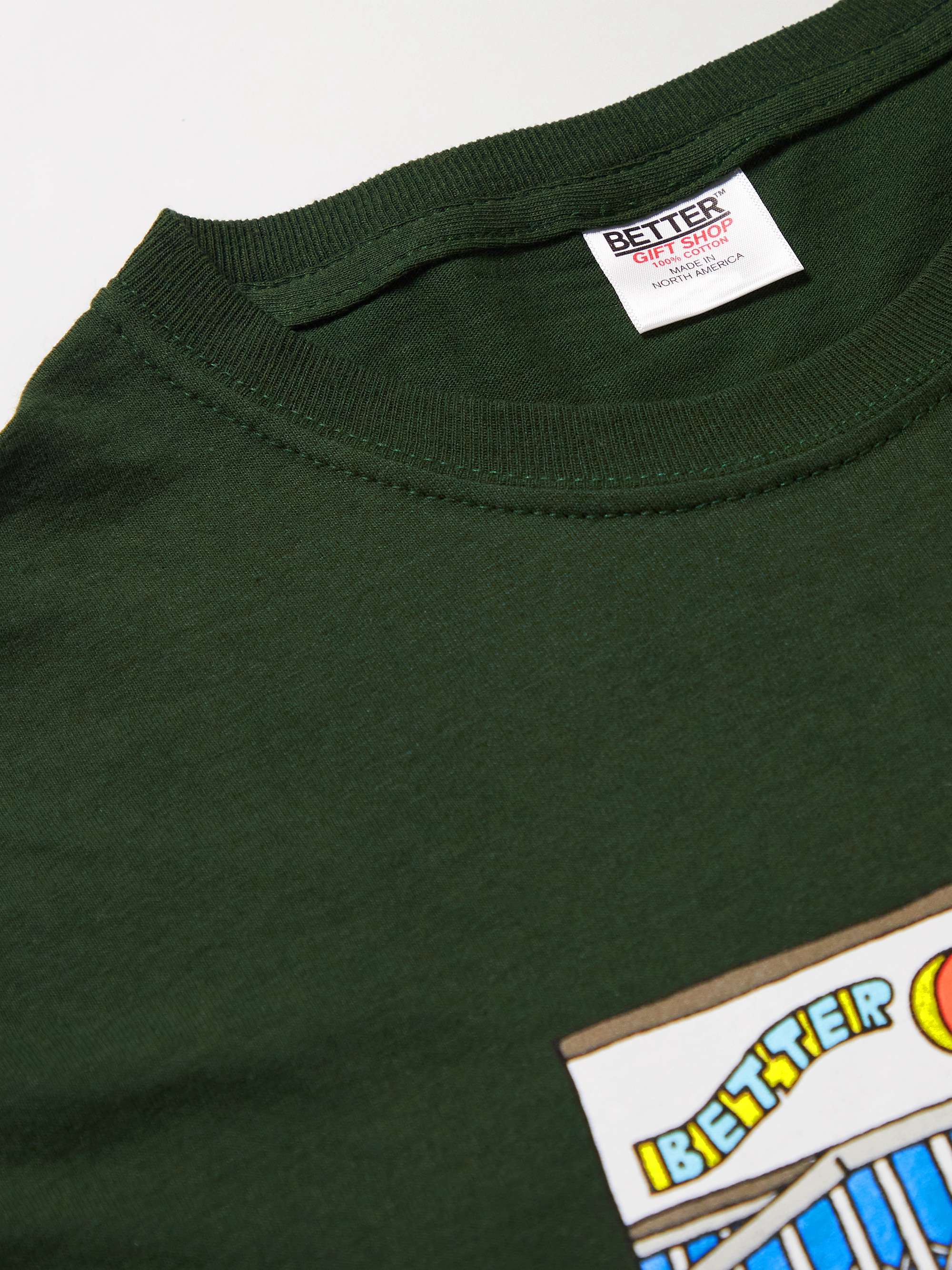 BETTER GIFT SHOP + Tim Comix Broken Gift Shop Printed Cotton-Jersey T-Shirt