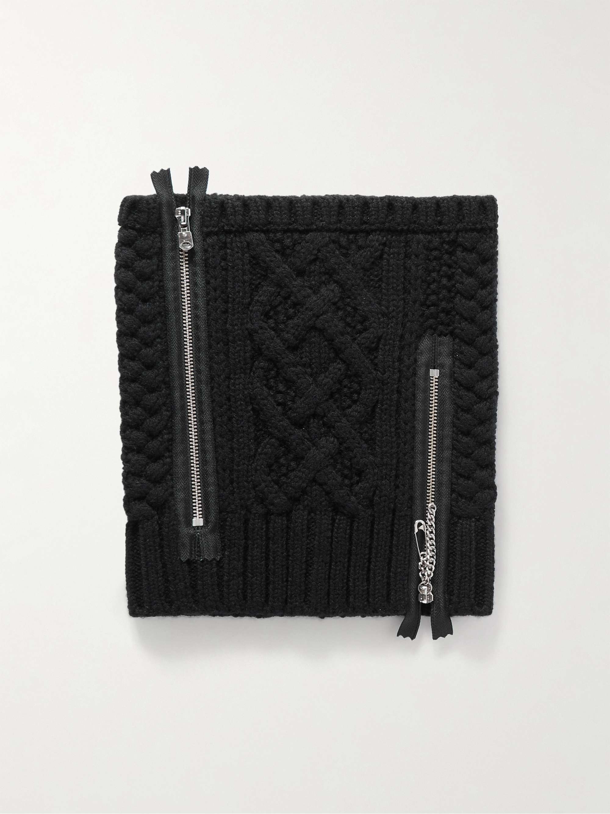 TAKAHIROMIYASHITA THESOLOIST. Cable-Knit Wool Neck Warmer