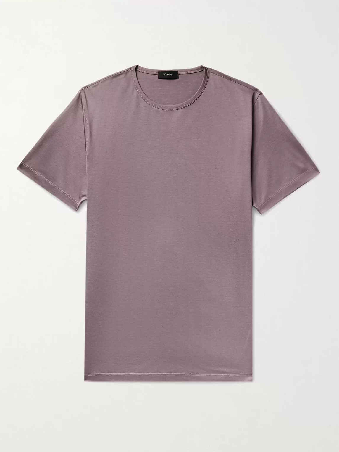 Theory Cotton-jersey T-shirt In Pink