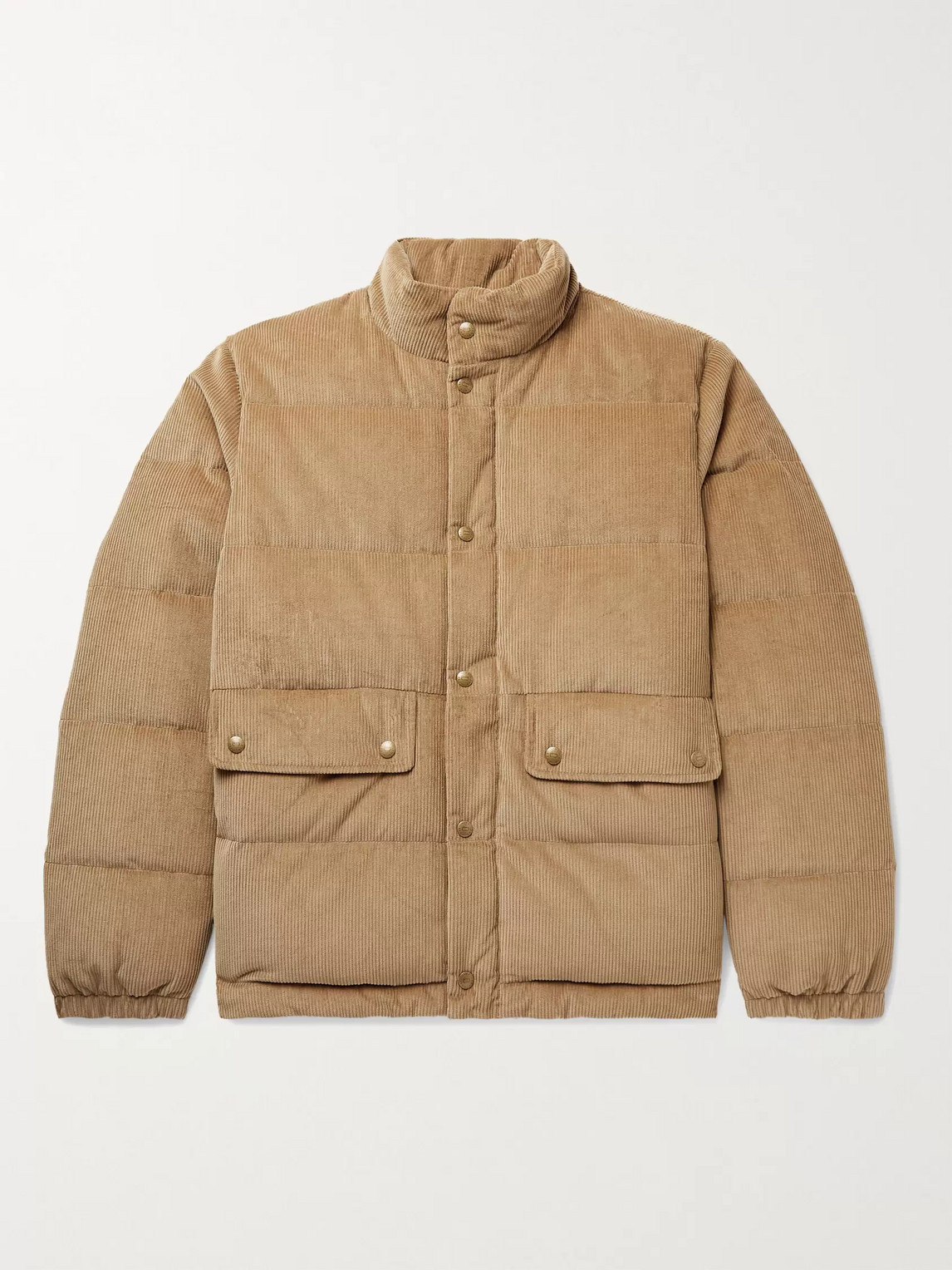 Aimé Leon Dore Woolrich Quilted Cotton-corduroy Padded Jacket In Neutrals