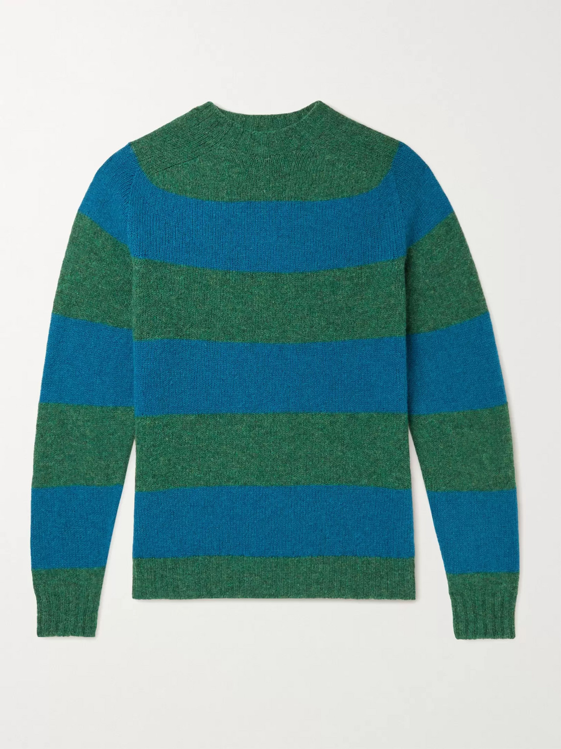 Aimé Leon Dore Drake's Striped Wool Sweater In Green