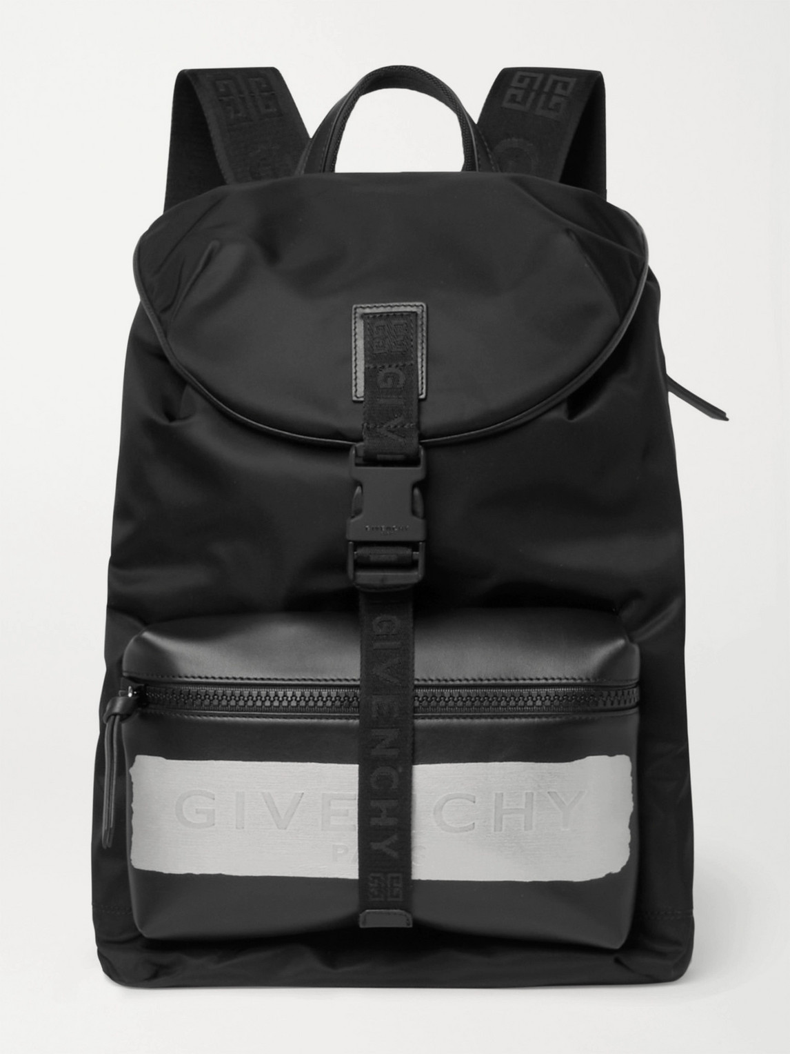 Givenchy Black Light 3 Backpack In Black/silver