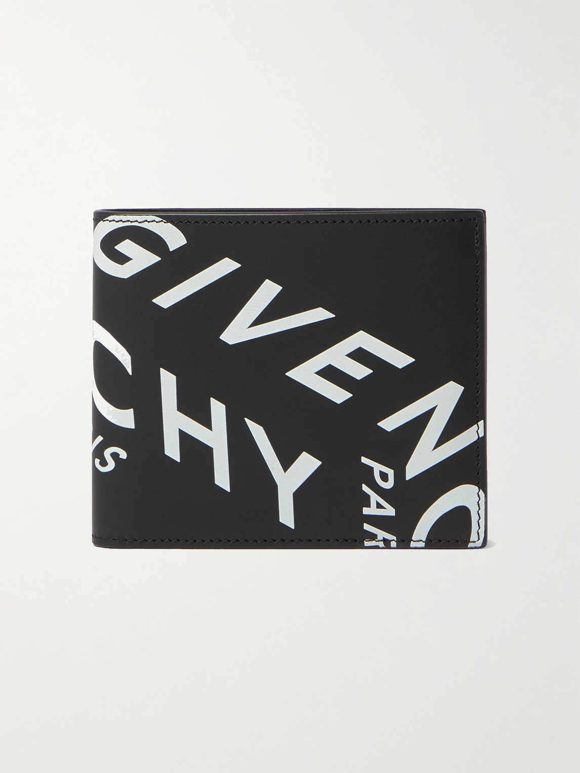 Givenchy Logo-print Leather Billfold Wallet In Black