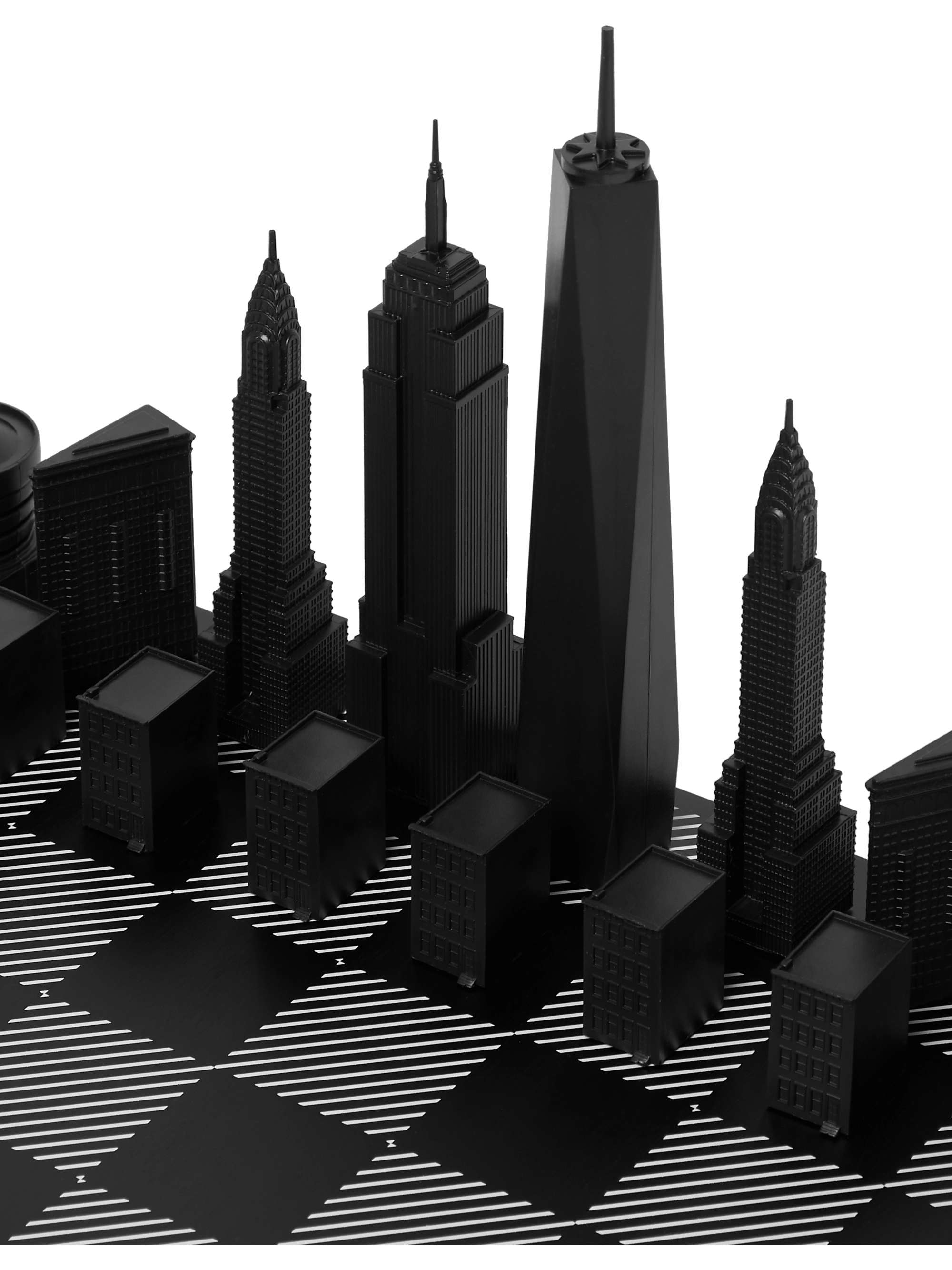 Skyline Chess London vs New York Acrylic and Wood Chess Set