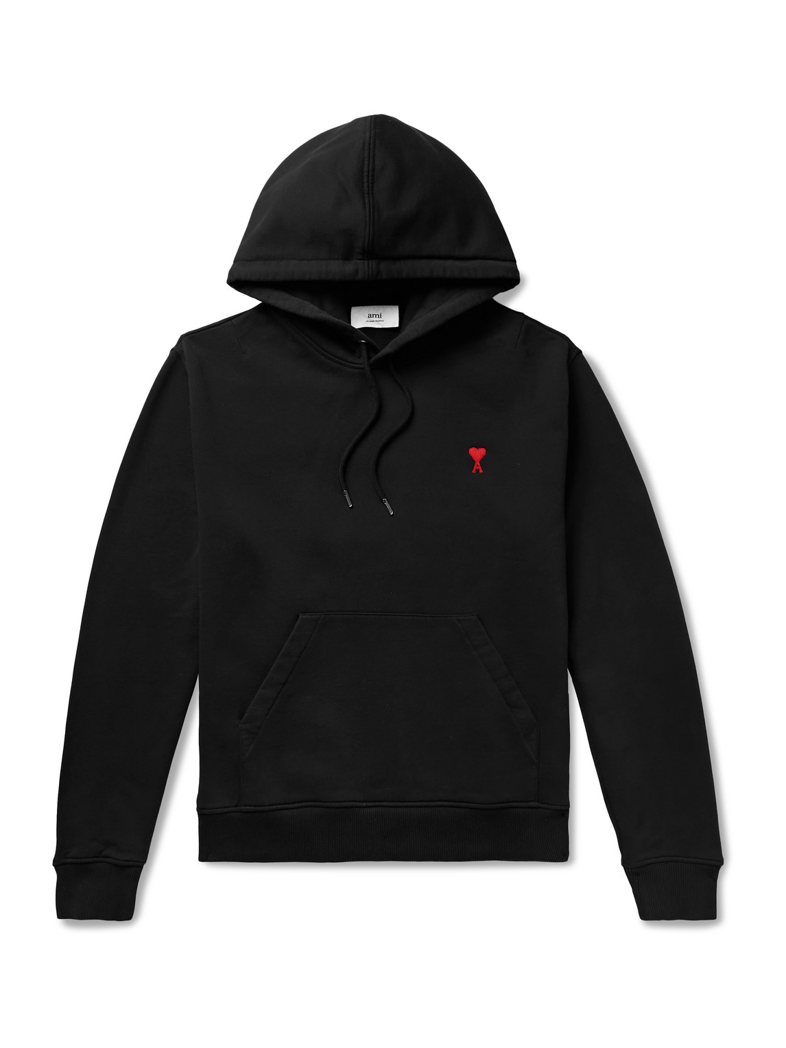 Logo-Embroidered Loopback Cotton-Jersey Hoodie