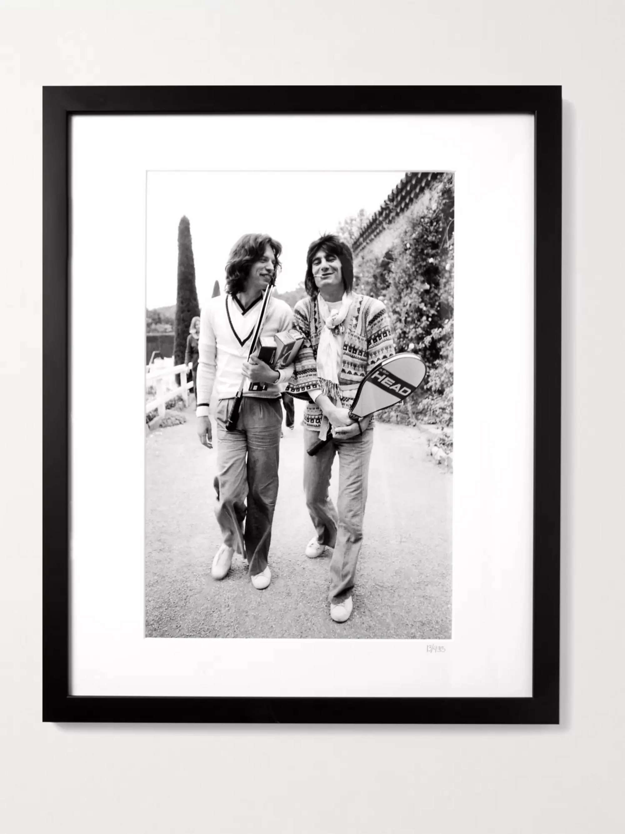 SONIC EDITIONS Framed 1976 Mick & Ronnie Hit the Courts Print, 16" x 20"