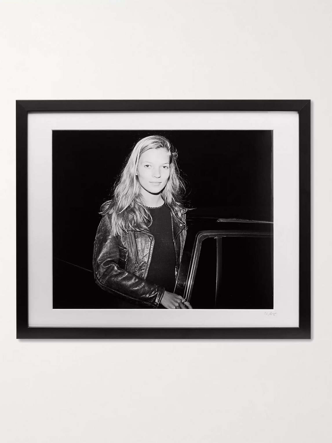 Sonic Editions Framed 1994 Kate Moss Print, 20&quot; X 16&quot; In Black