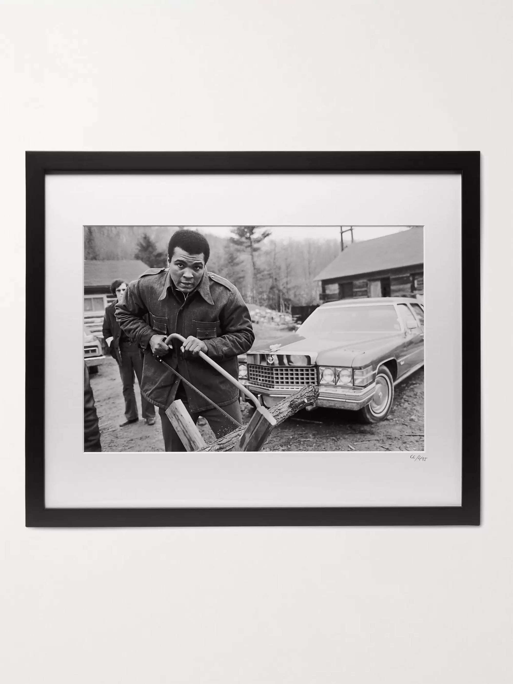 SONIC EDITIONS Framed 1975 Muhammad Ali At Deer Lake Print, 20" x 16"