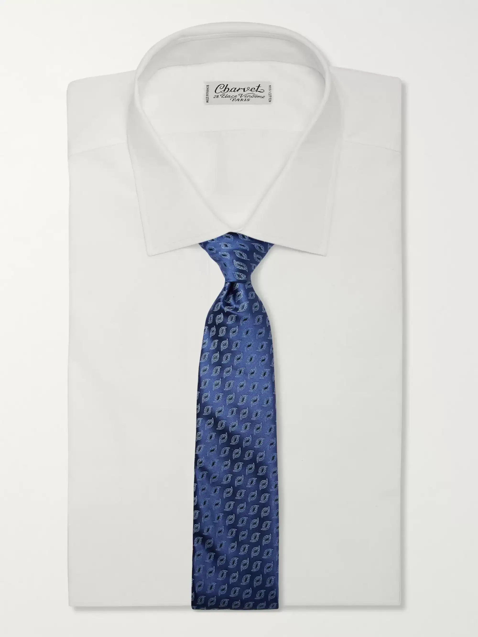 Blue 8.5cm Silk-Jacquard Tie | CHARVET | MR PORTER