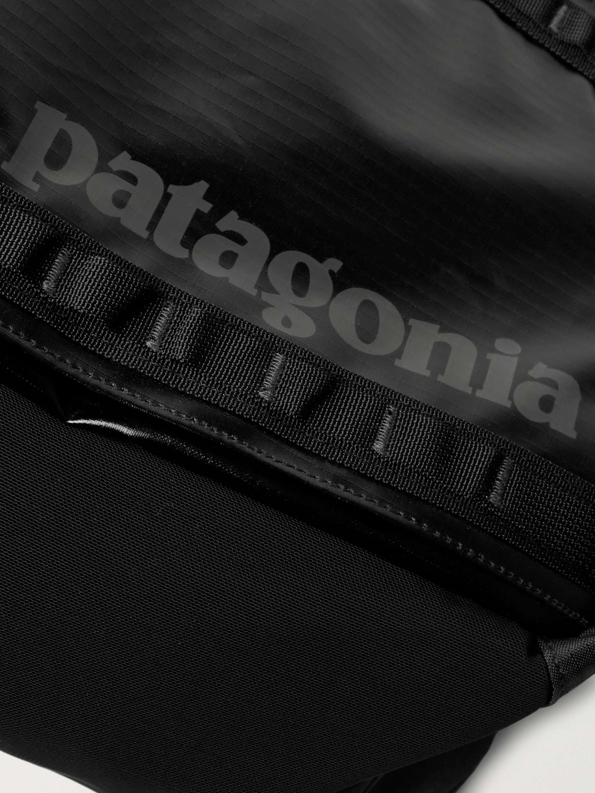 PATAGONIA Black Hole Logo-Print Coated-Ripstop and Mesh Belt Bag