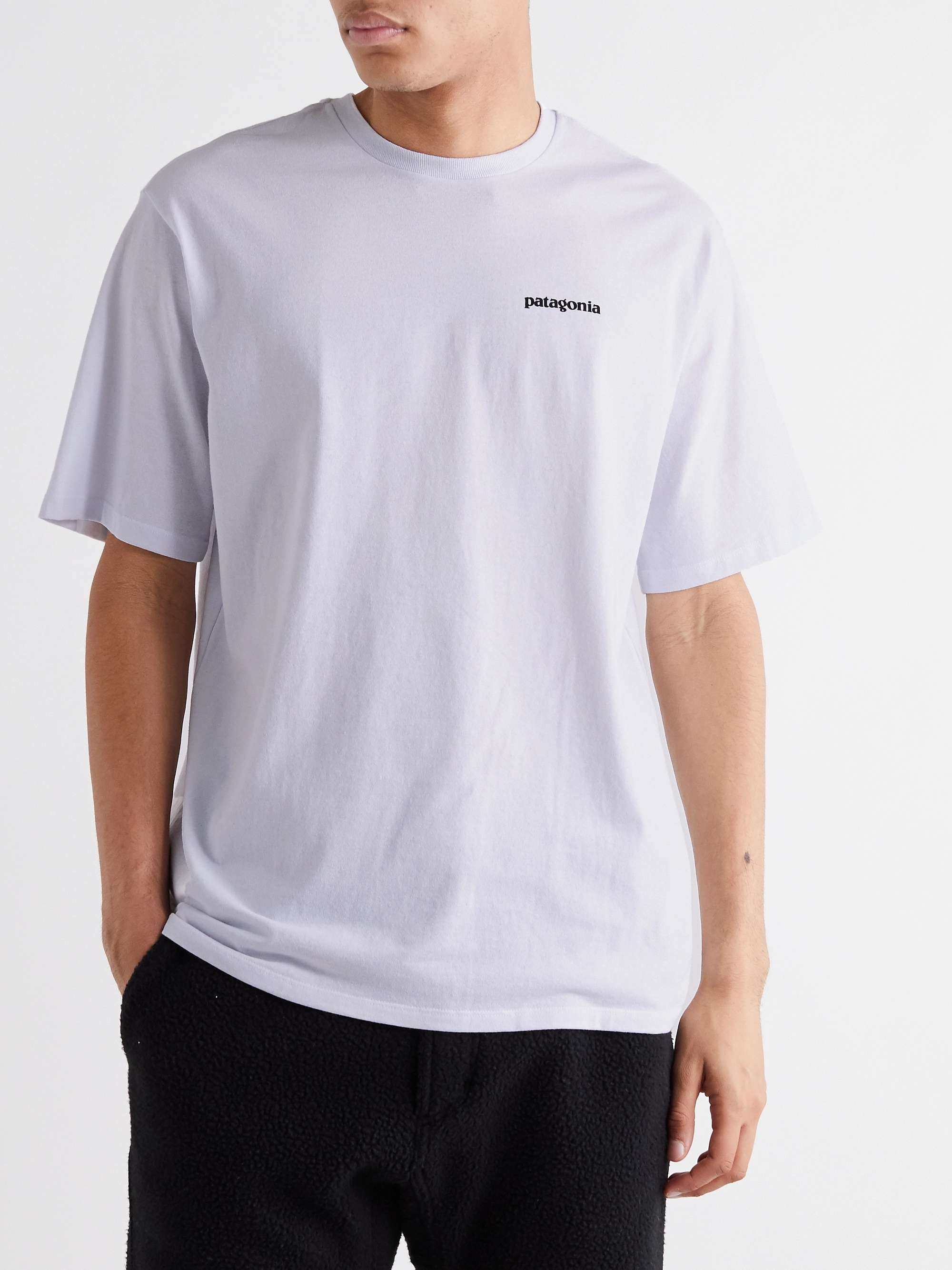 PATAGONIA P-6 Logo Responsibili-Tee Printed Cotton-Blend Jersey T-Shirt