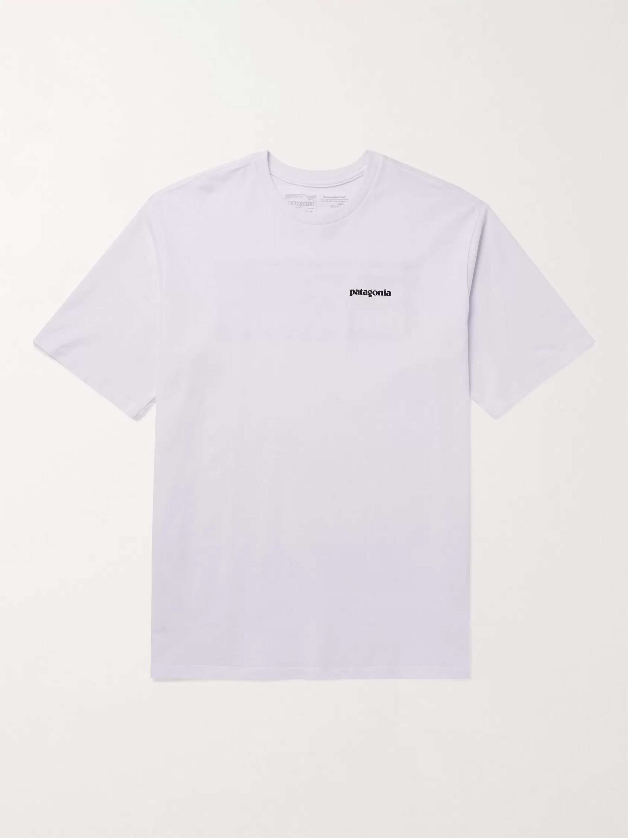 PATAGONIA P-6 Logo Responsibili-Tee Printed Recycled Cotton-Blend Jersey T-Shirt