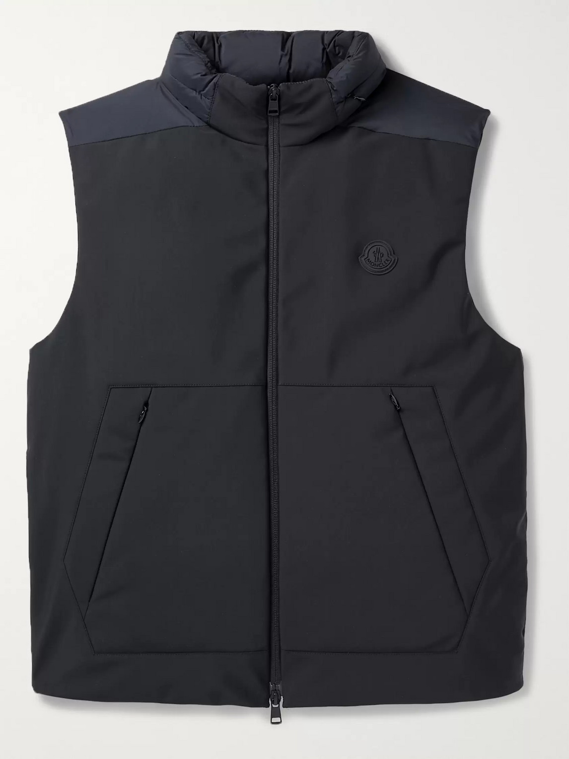 Moncler Causes Shell Down Gilet In Black