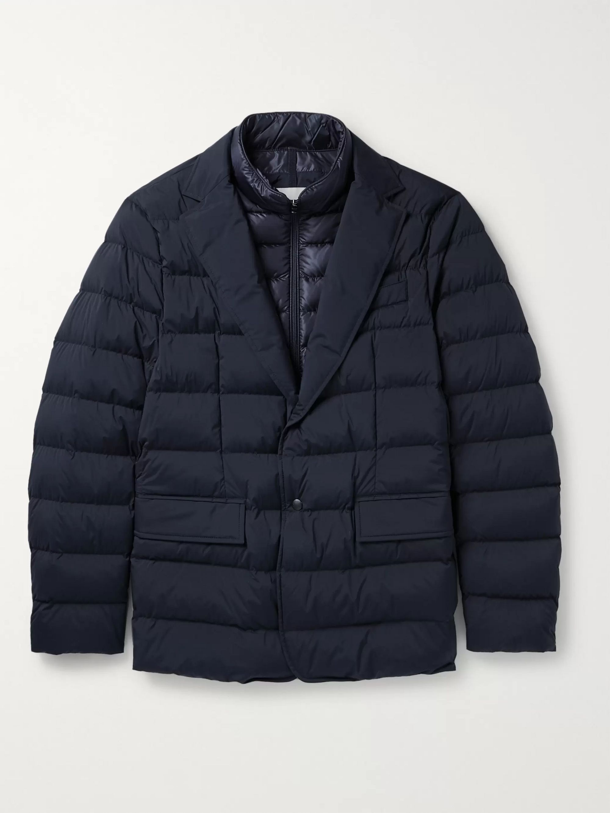 Navy Ferrander Quilted Shell Down 
