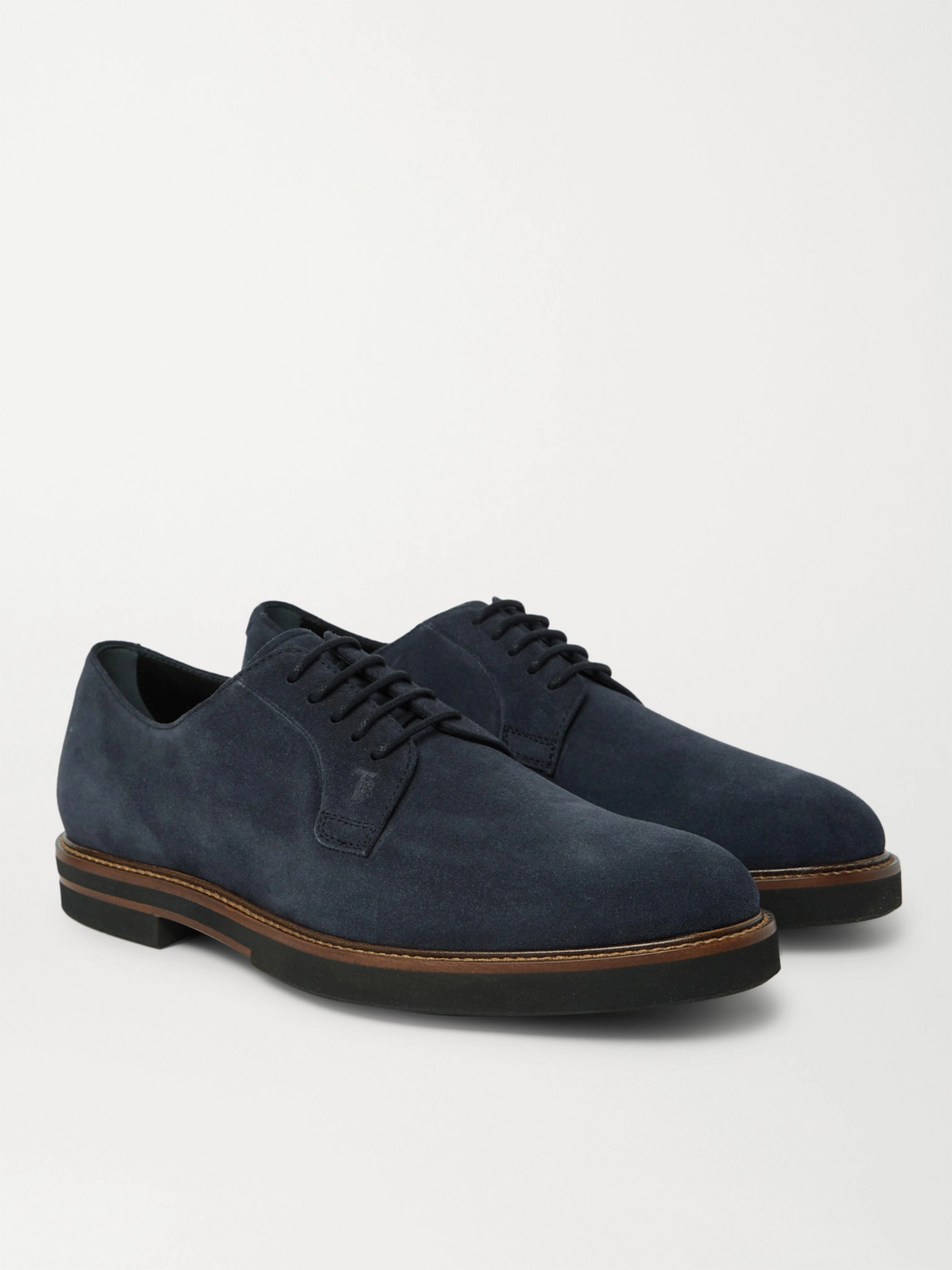 TOD'S SUEDE DERBY SHOES