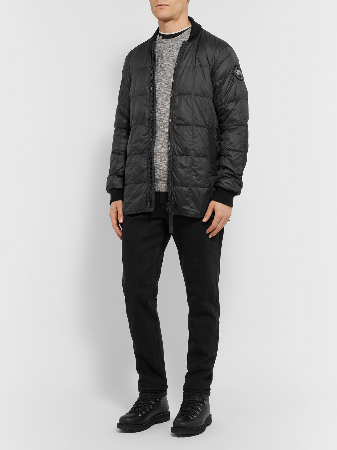 CANADA GOOSE HARBORD QUILTED SHELL DOWN BOMBER JACKET