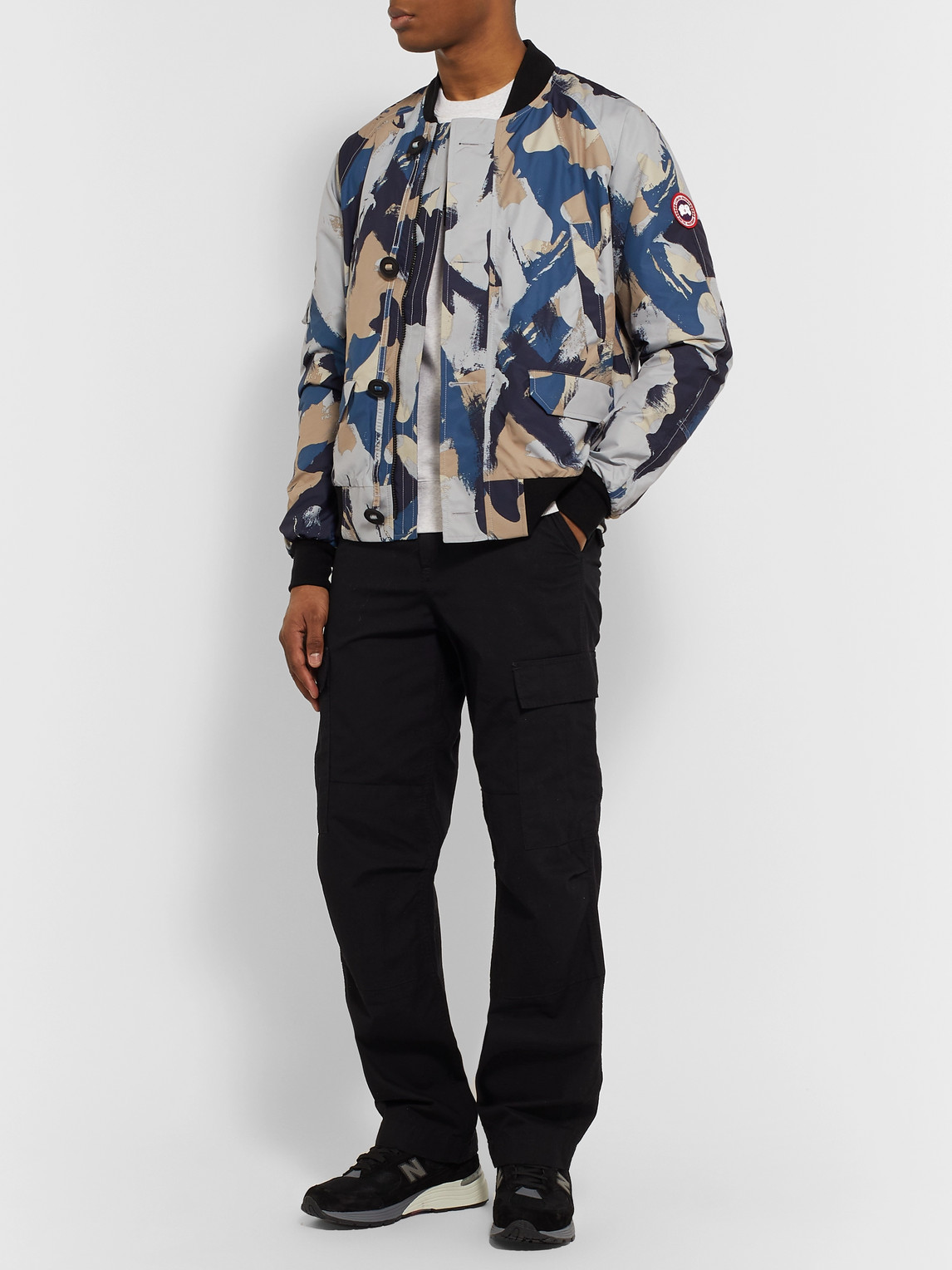 CANADA GOOSE FABER CAMOUFLAGE-PRINT DURA-FORCE LIGHT BOMBER JACKET