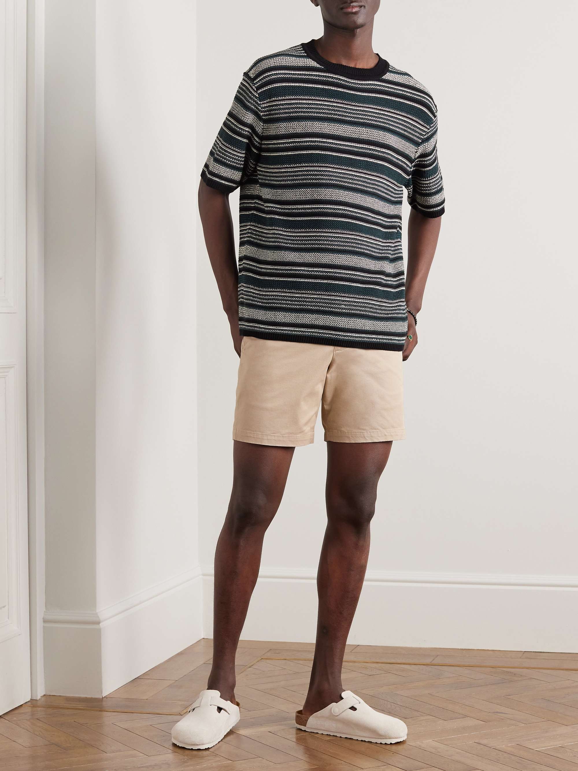CLUB MONACO Baxter Cotton-Blend Twill Shorts