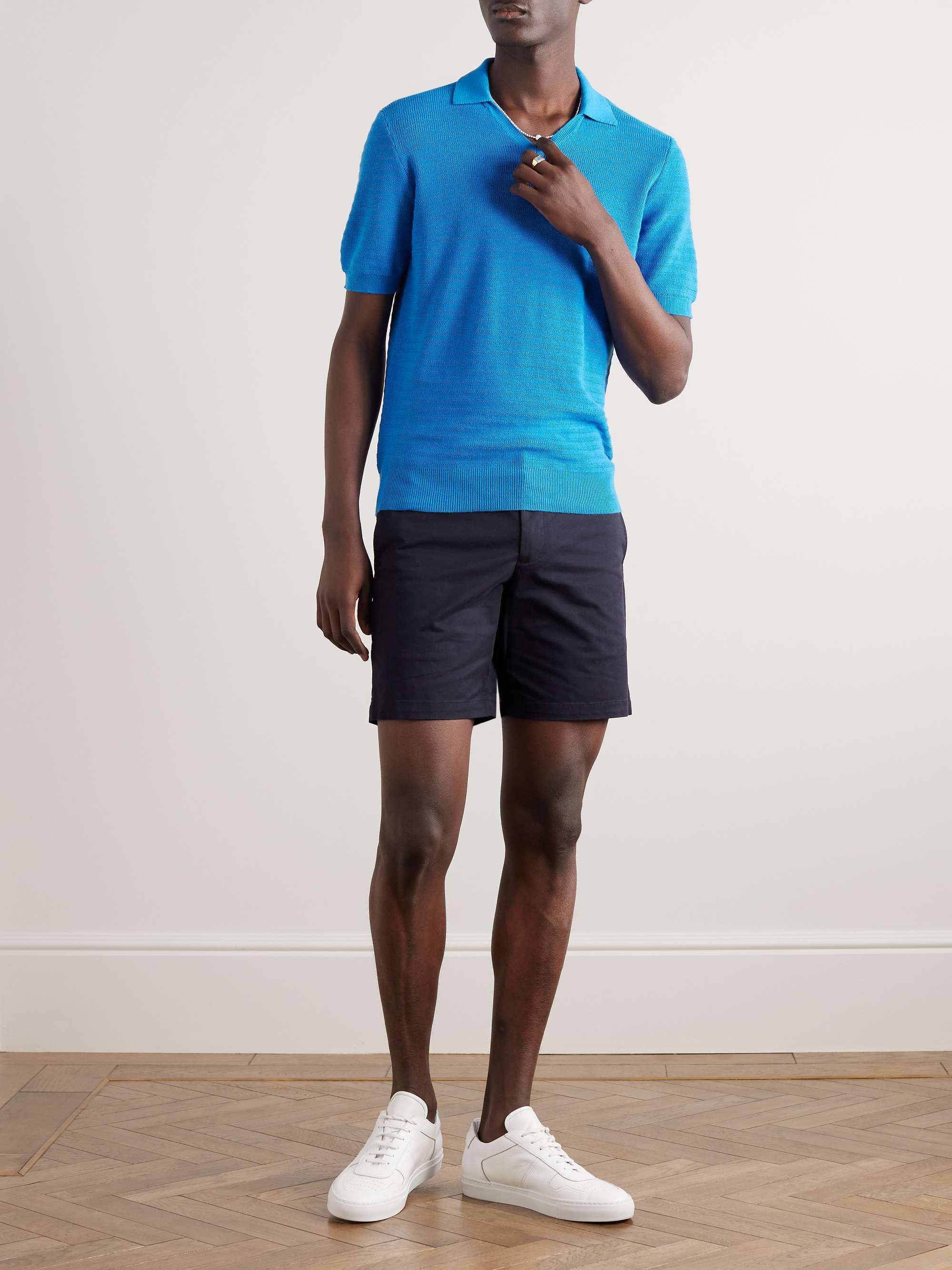 CLUB MONACO Baxter Cotton-Blend Twill Shorts