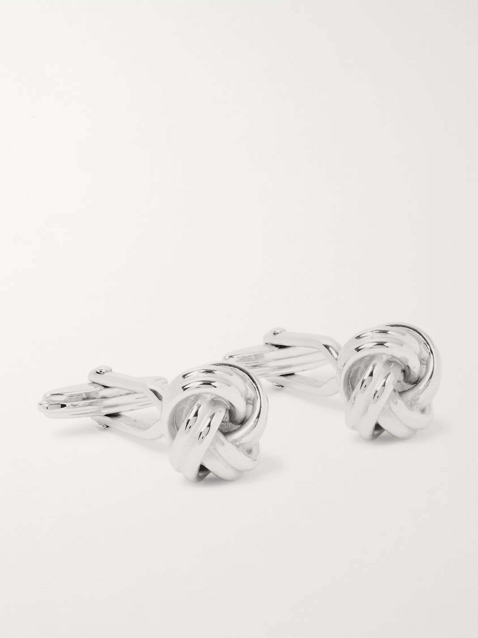 Silver Rhodium-Plated Cufflinks | Lanvin | MR PORTER