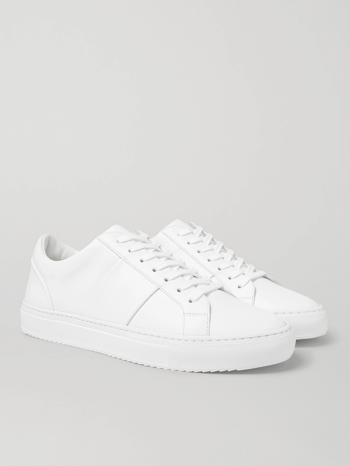Mr P. Larry Leather Sneakers In White