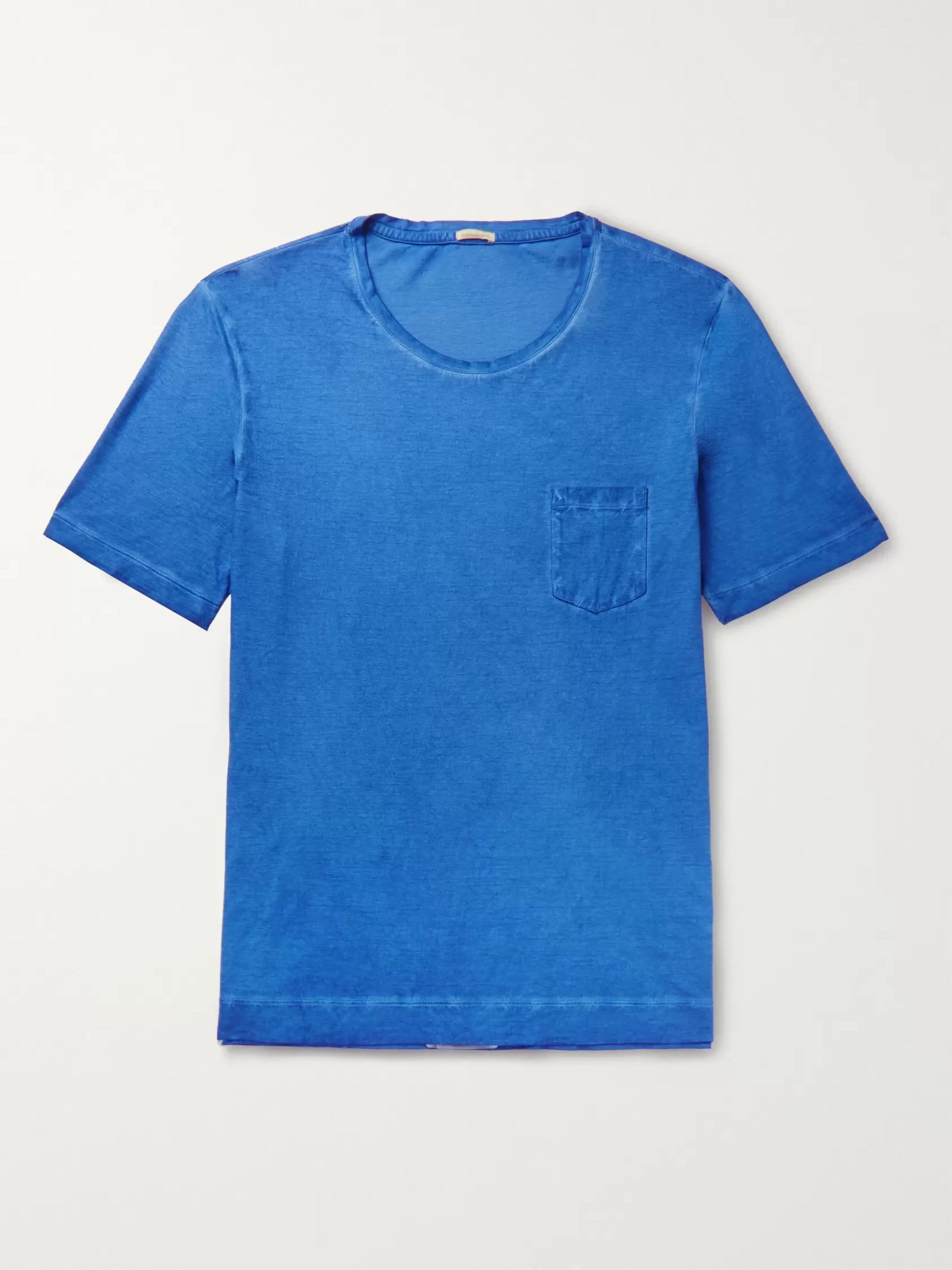Watercolour Dyed Cotton Jersey T Shirt by Massimo Alba