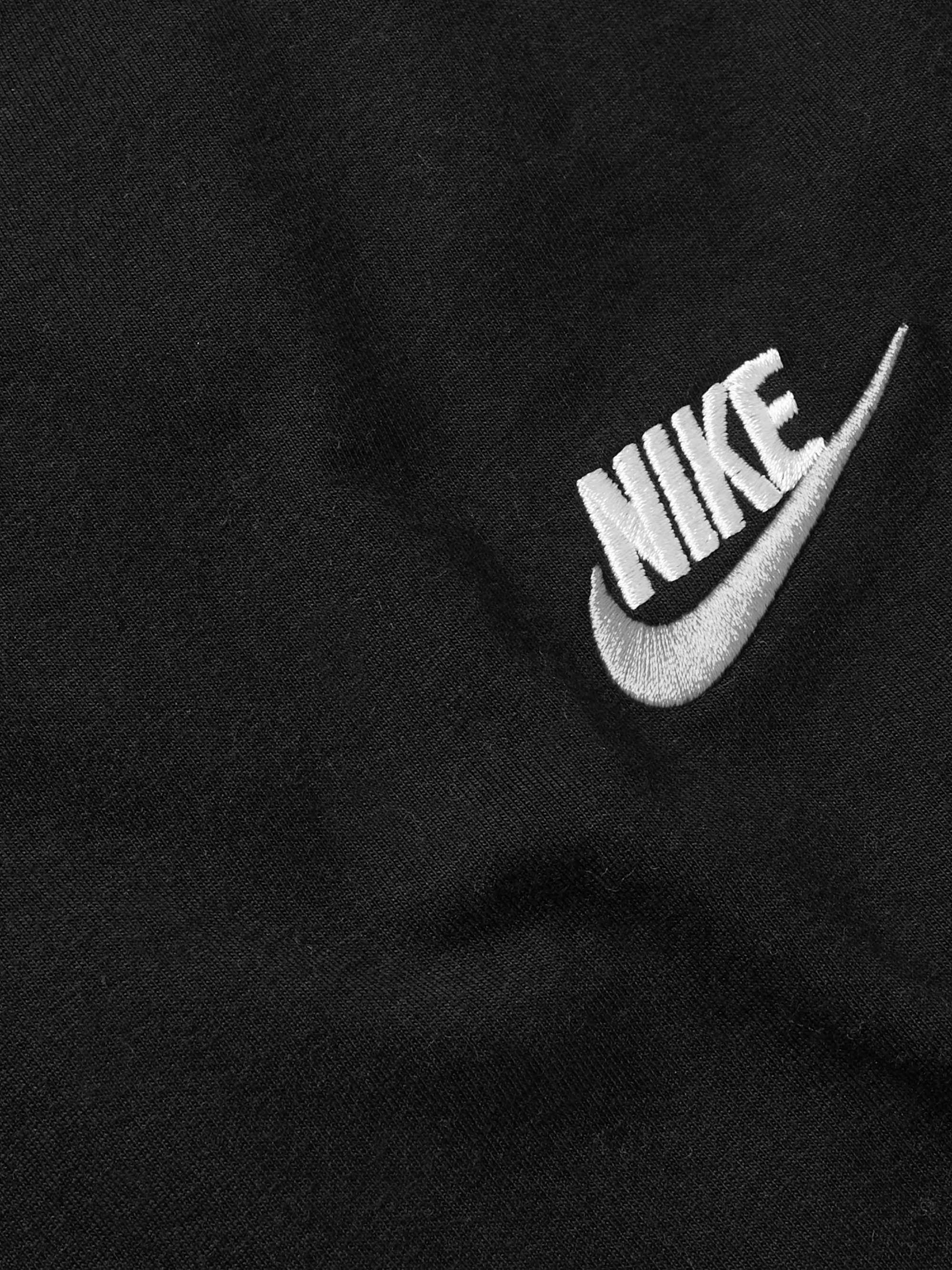 NIKE Sportswear Club Logo-Embroidered Cotton-Jersey T-Shirt